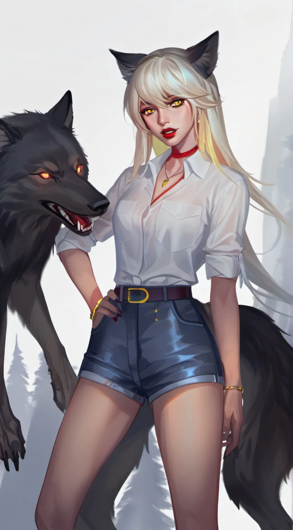 ai character: Luna background