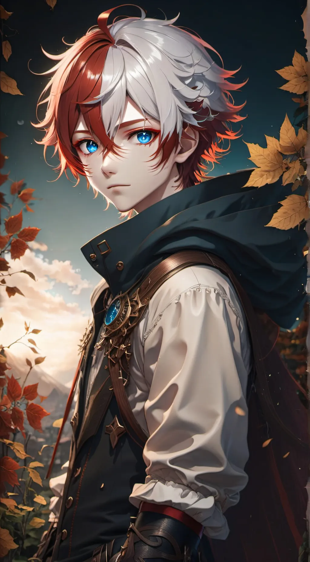 ai character: Shoto Todoroki background