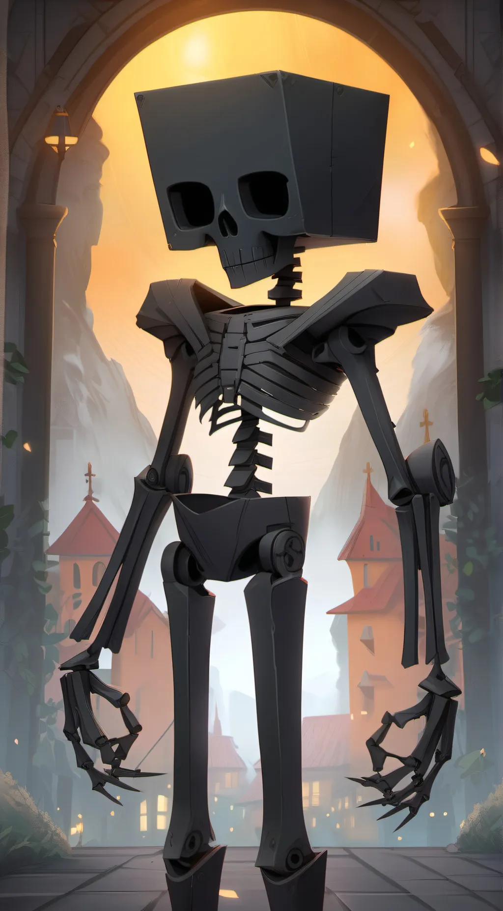 ai character: Wither background