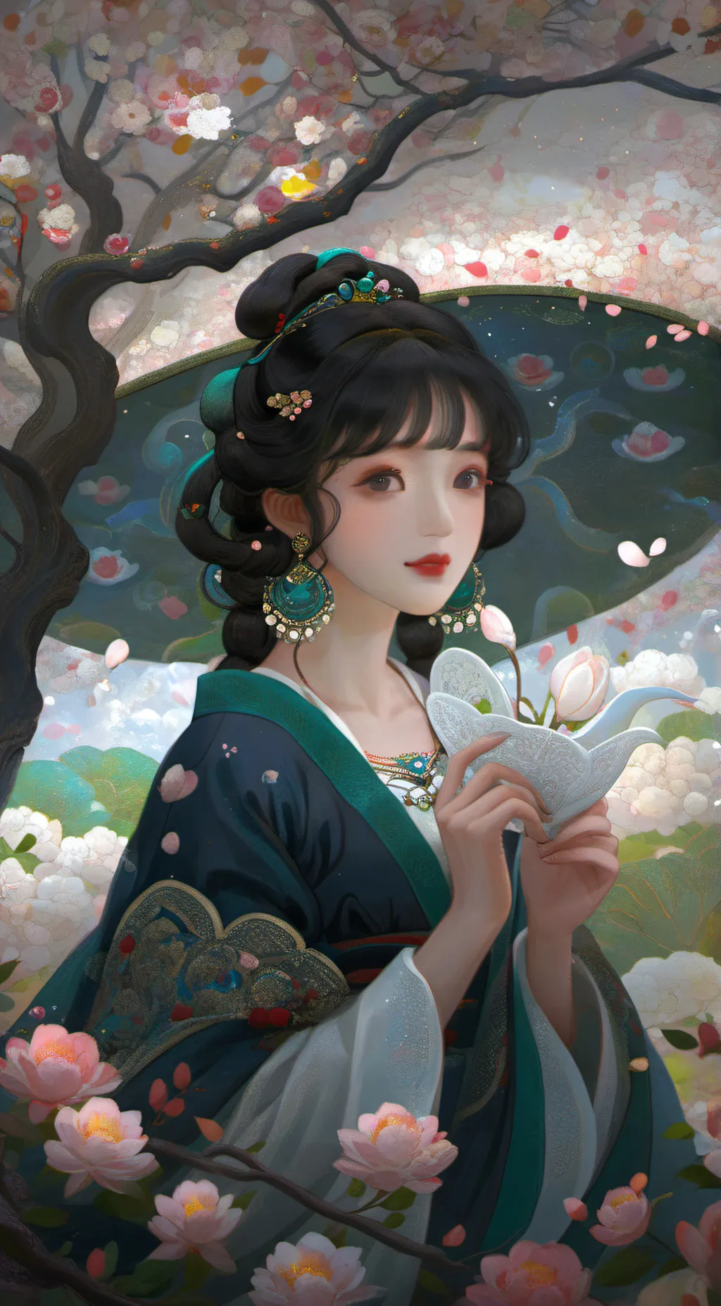ai character: Sugar plum background