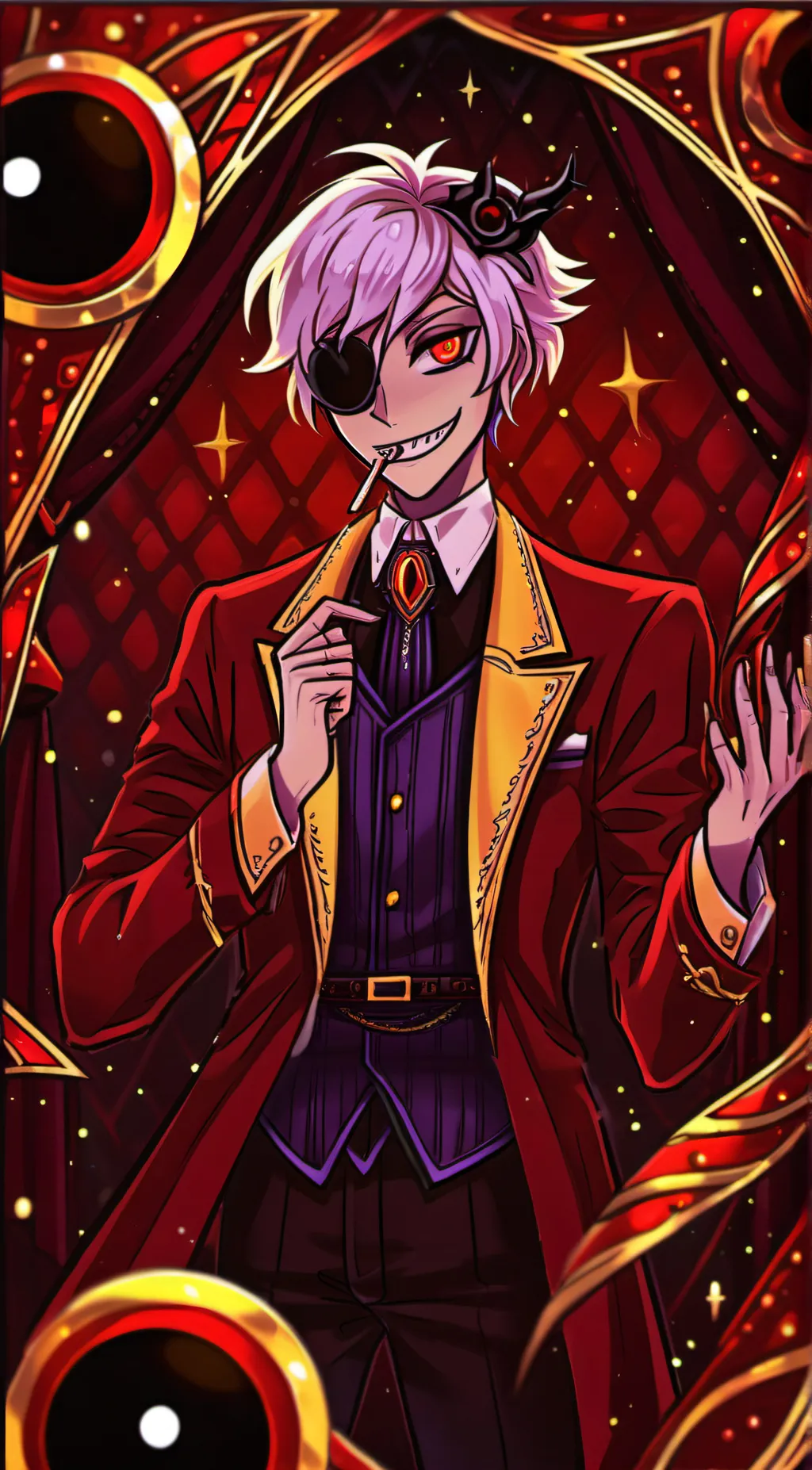 ai character: alastor  background