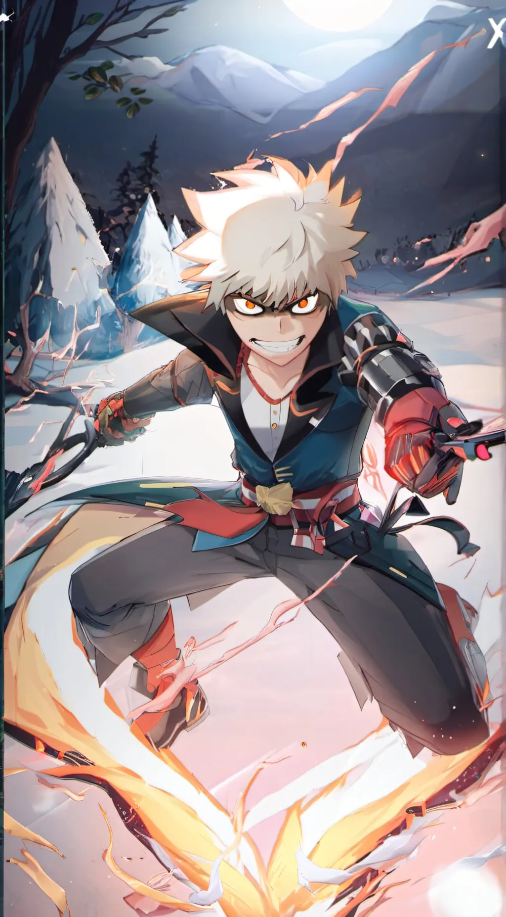 ai character: Bakugo background