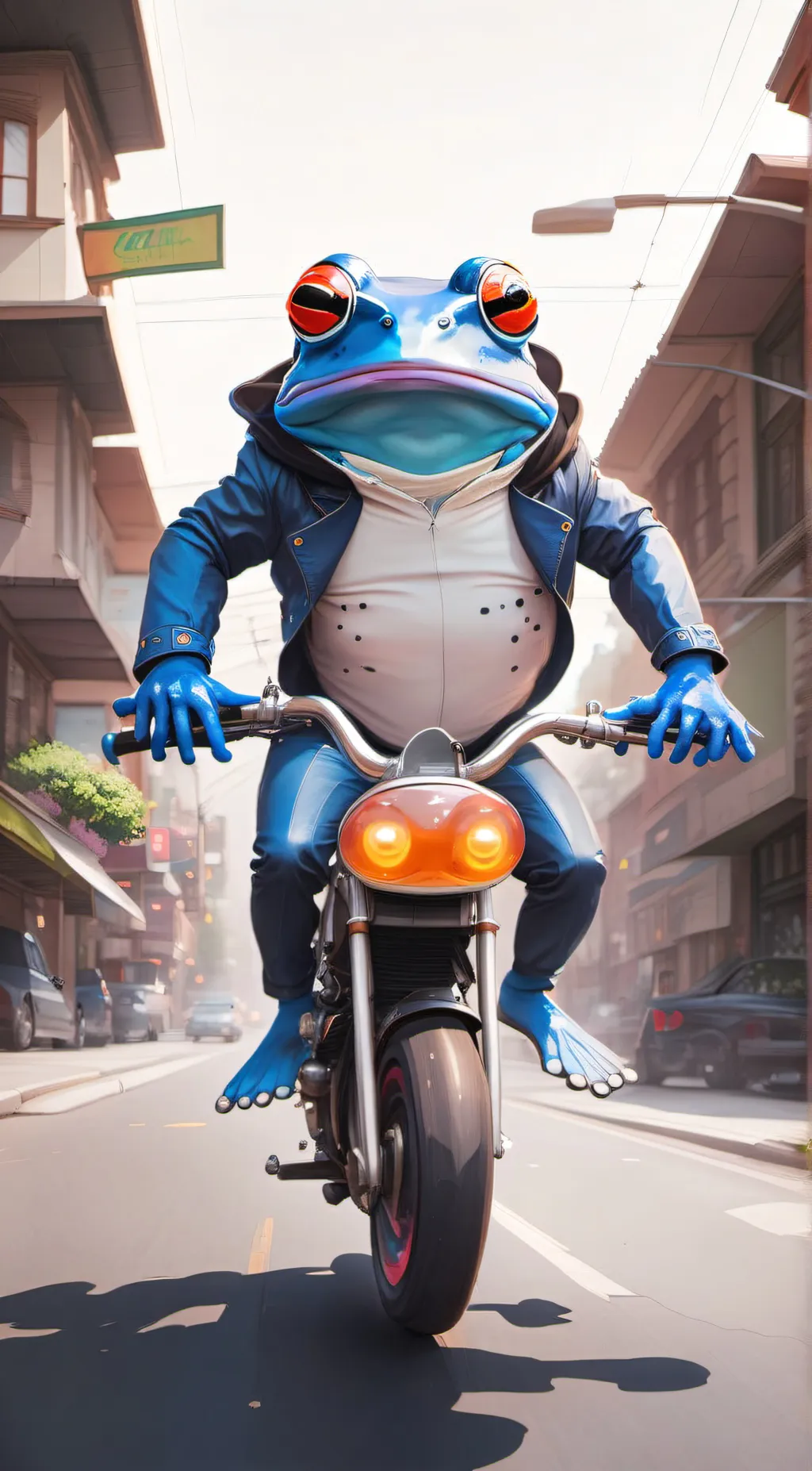 ai character: Crazy Frog background