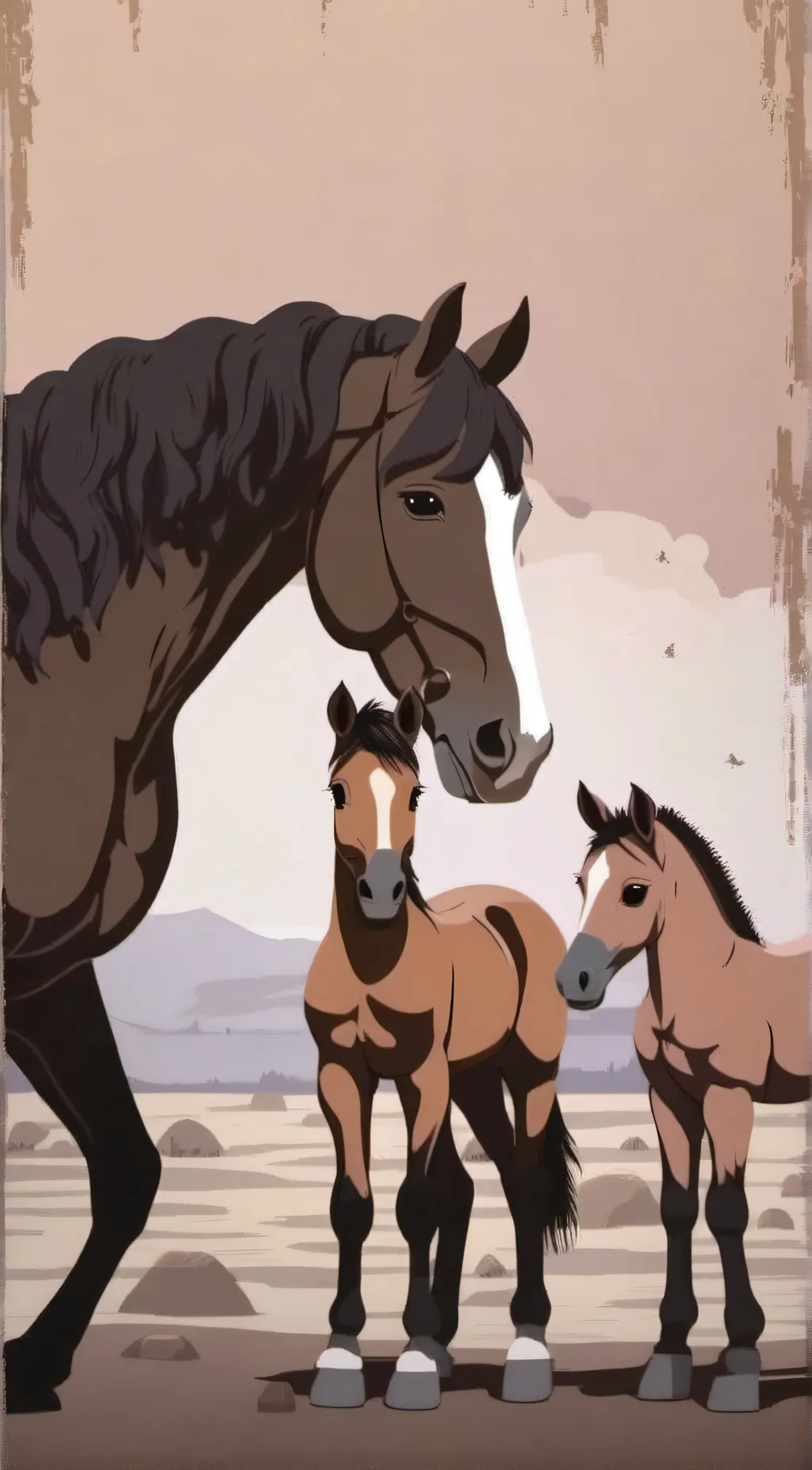 ai character: Horse Family background