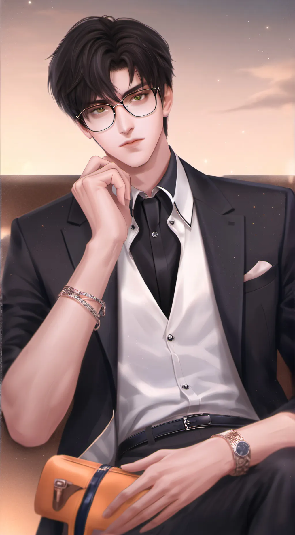 ai character: zayne  background