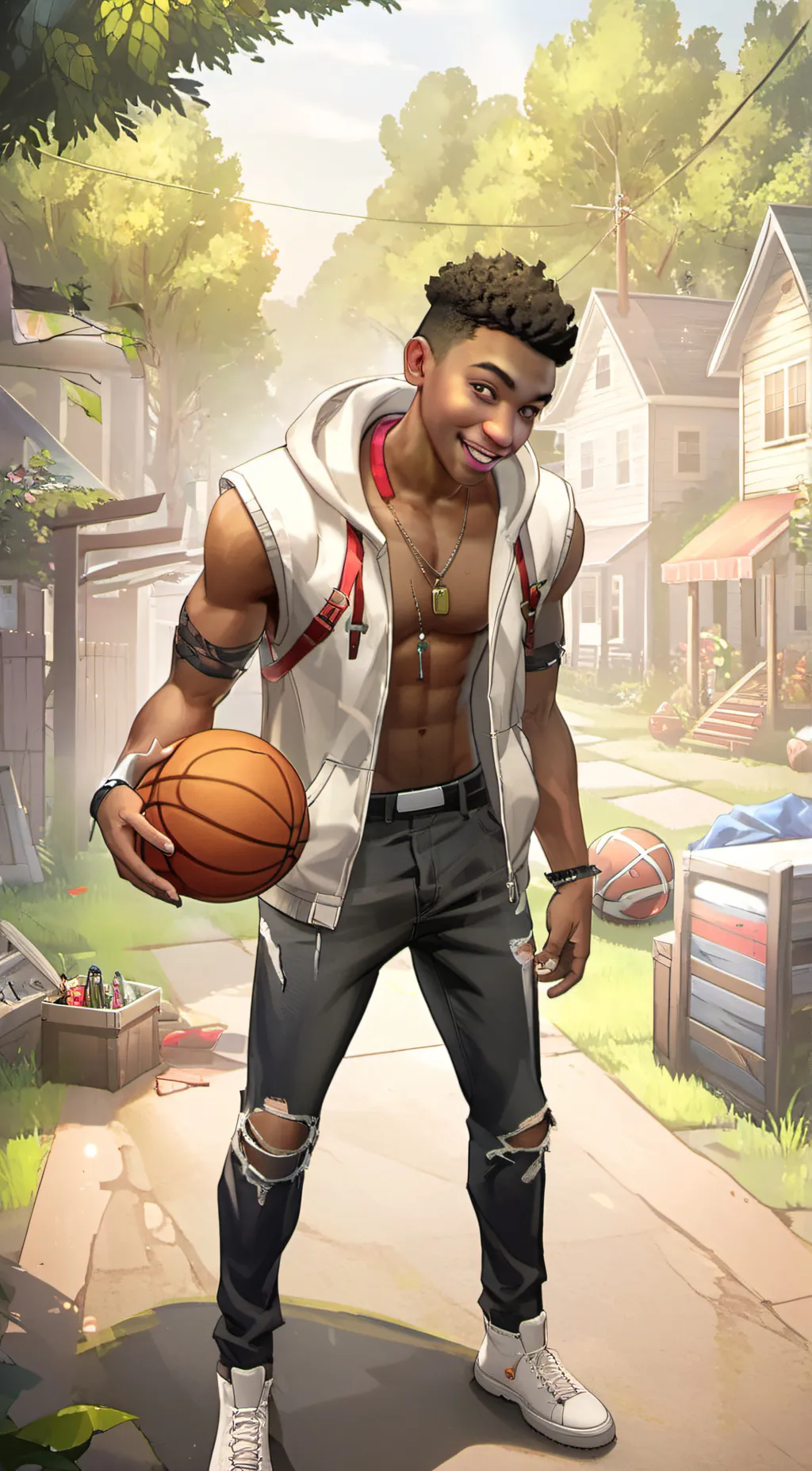 ai character: Michael  background
