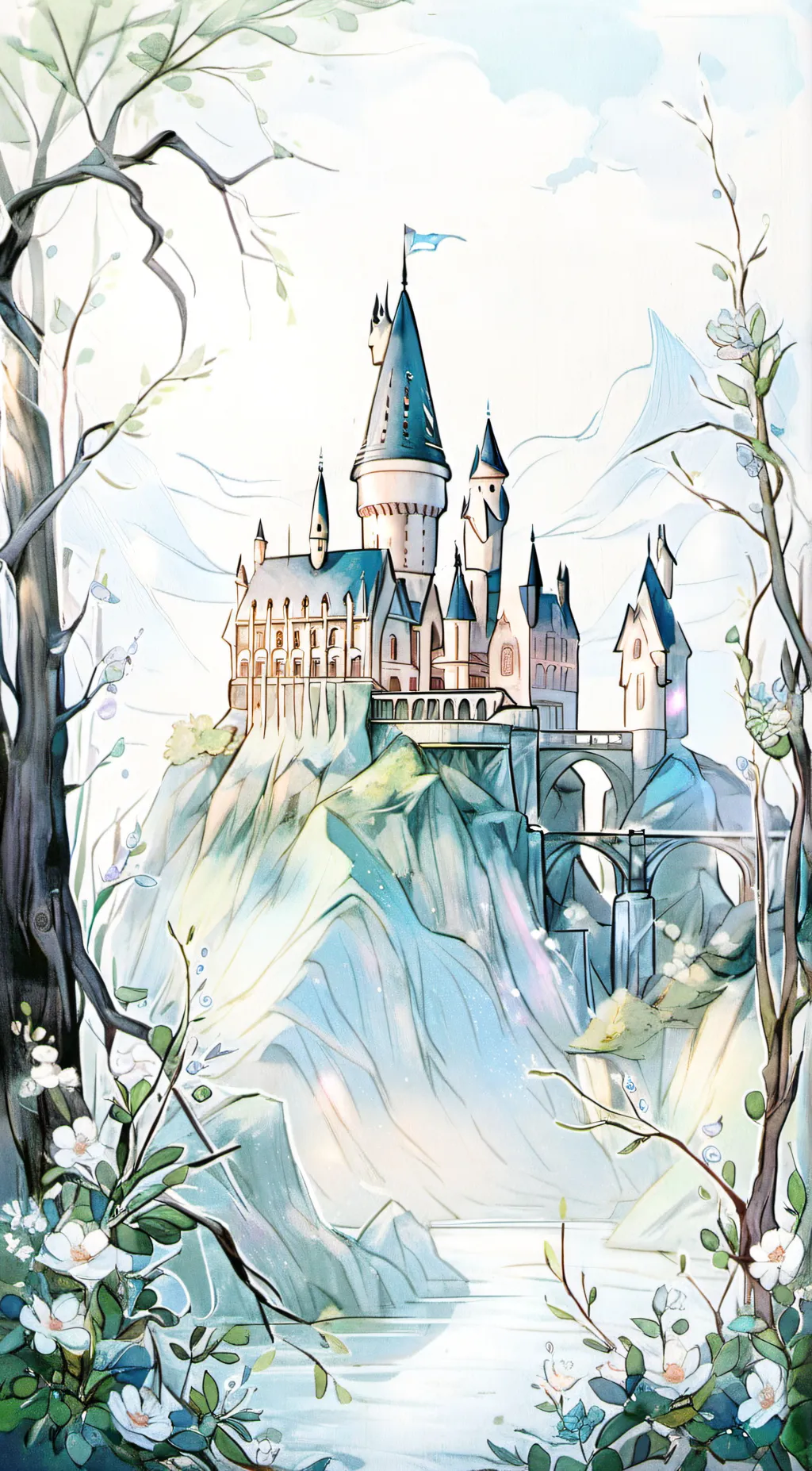 ai character: Hogwarts background