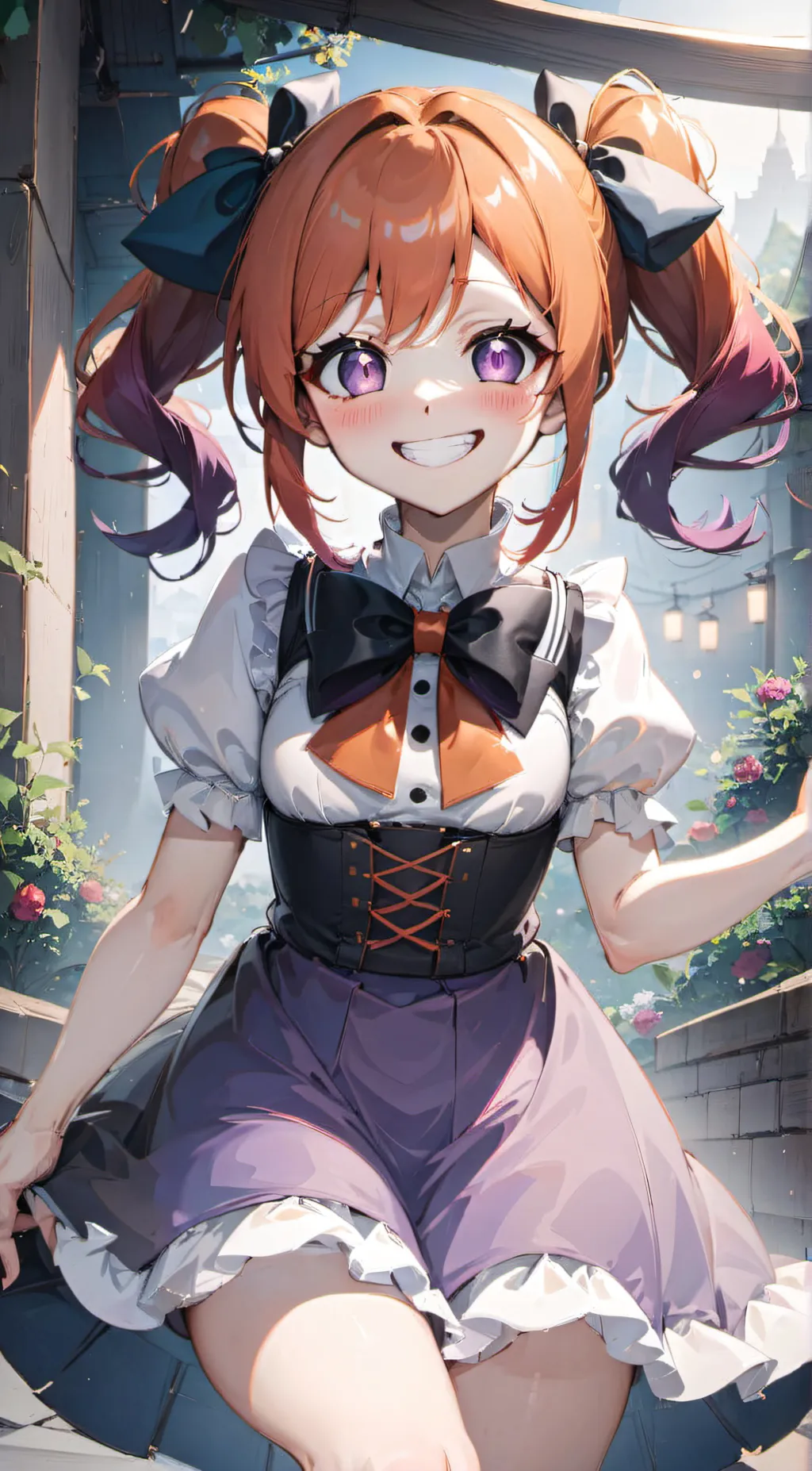 ai character: Circus baby  background