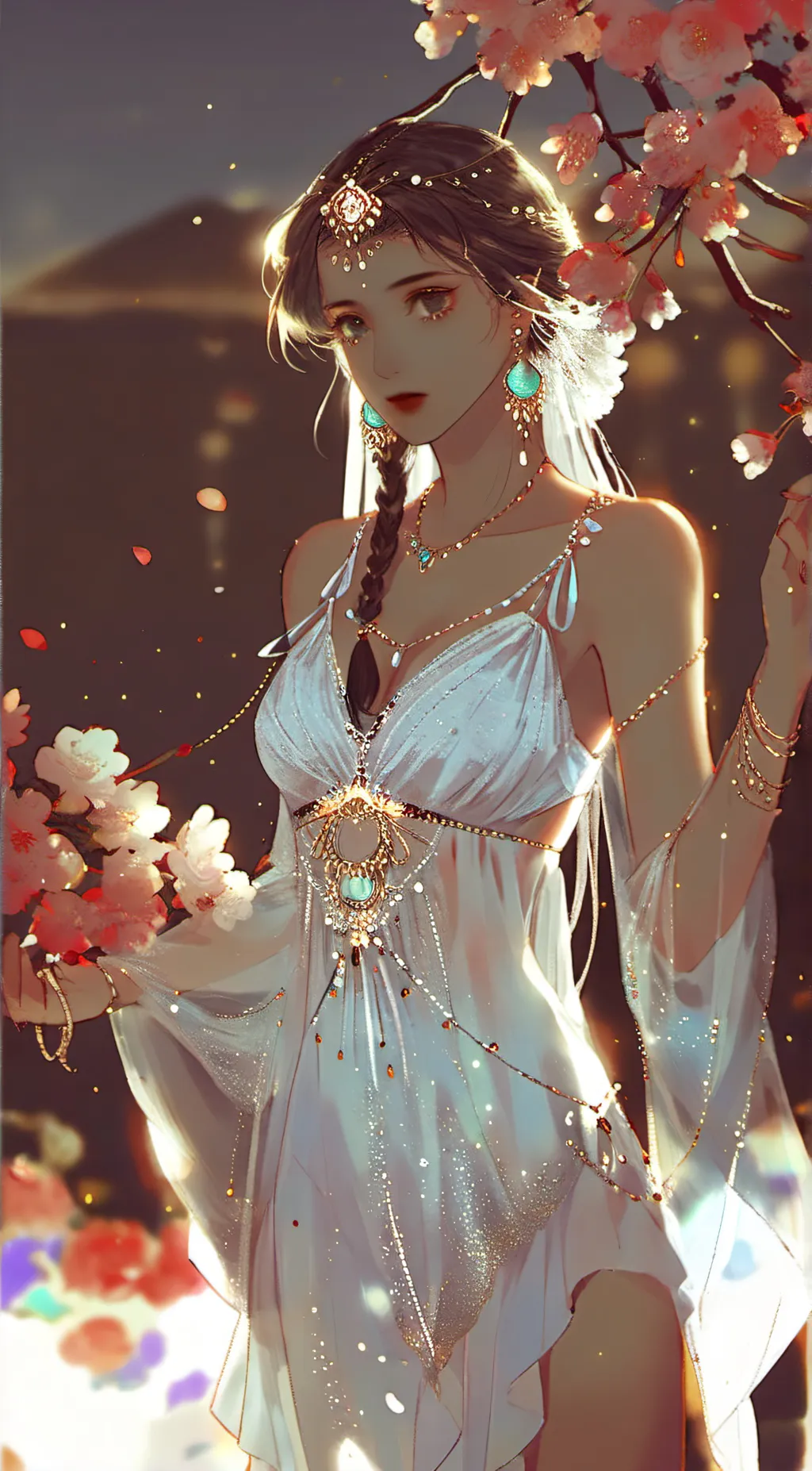 ai character: moon  background