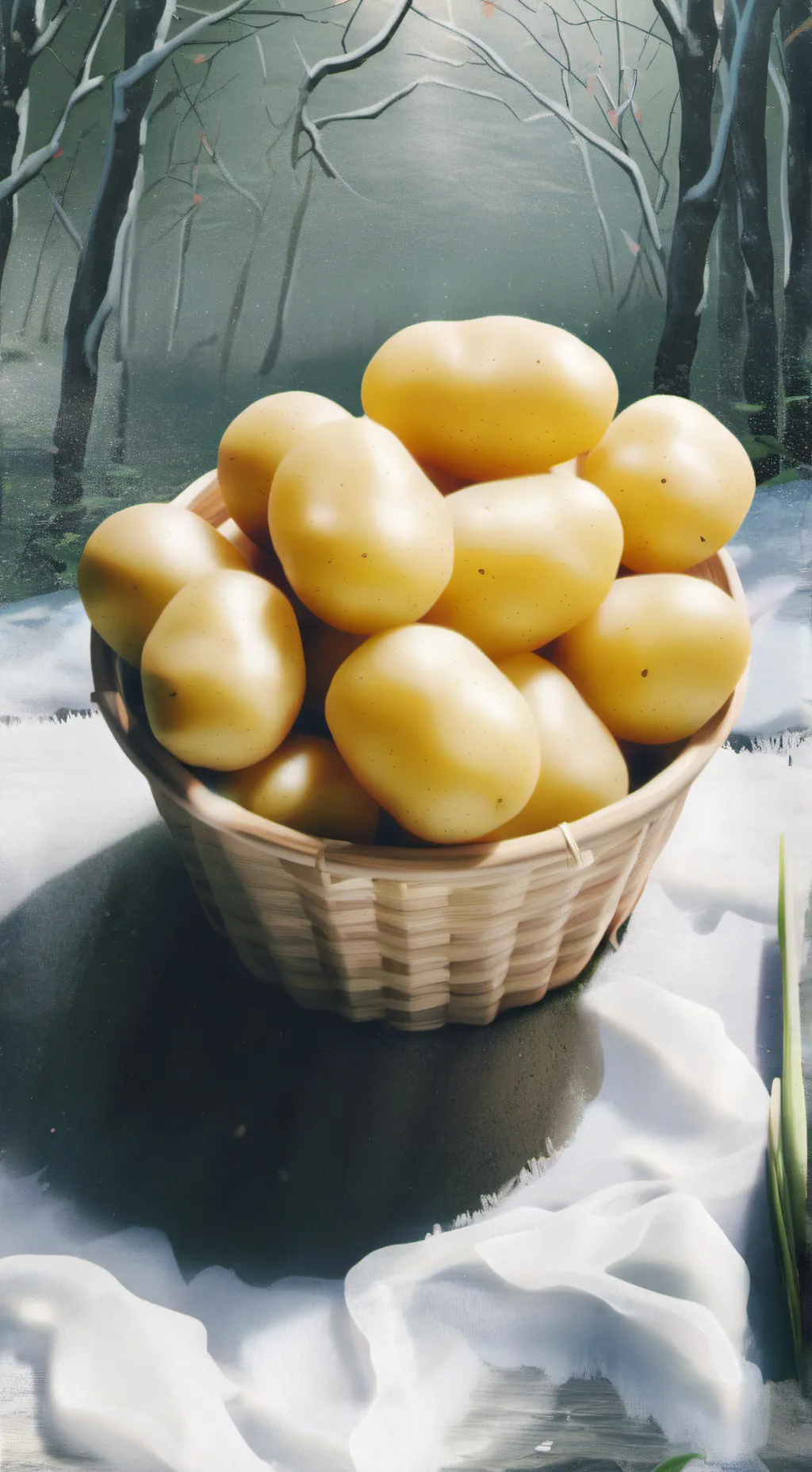 ai character: POTATO background