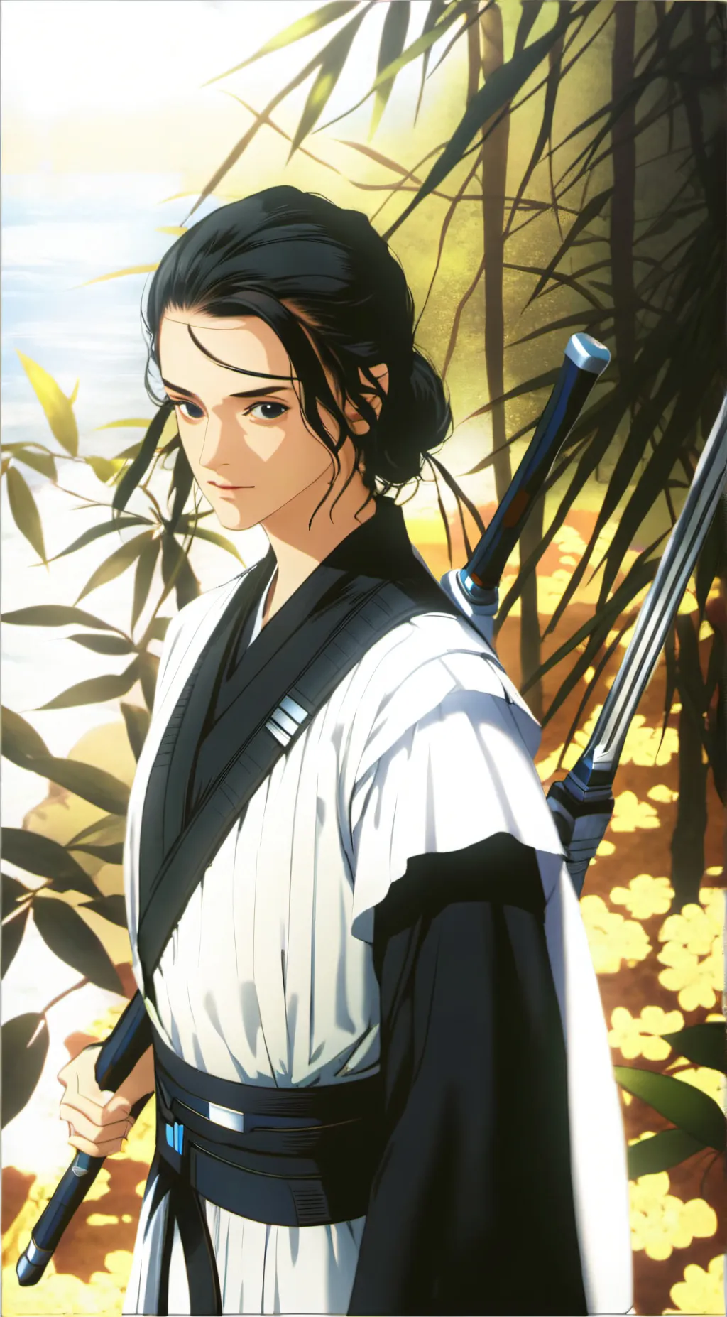 ai character: Rey skywalker background