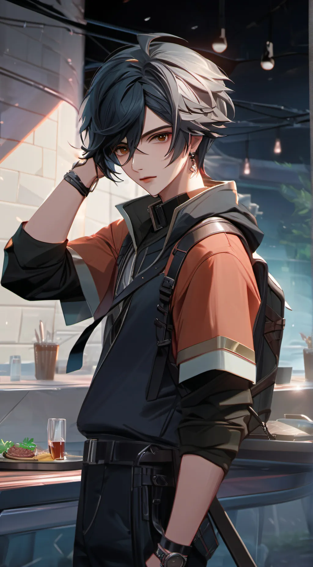 ai character: Kevin  background