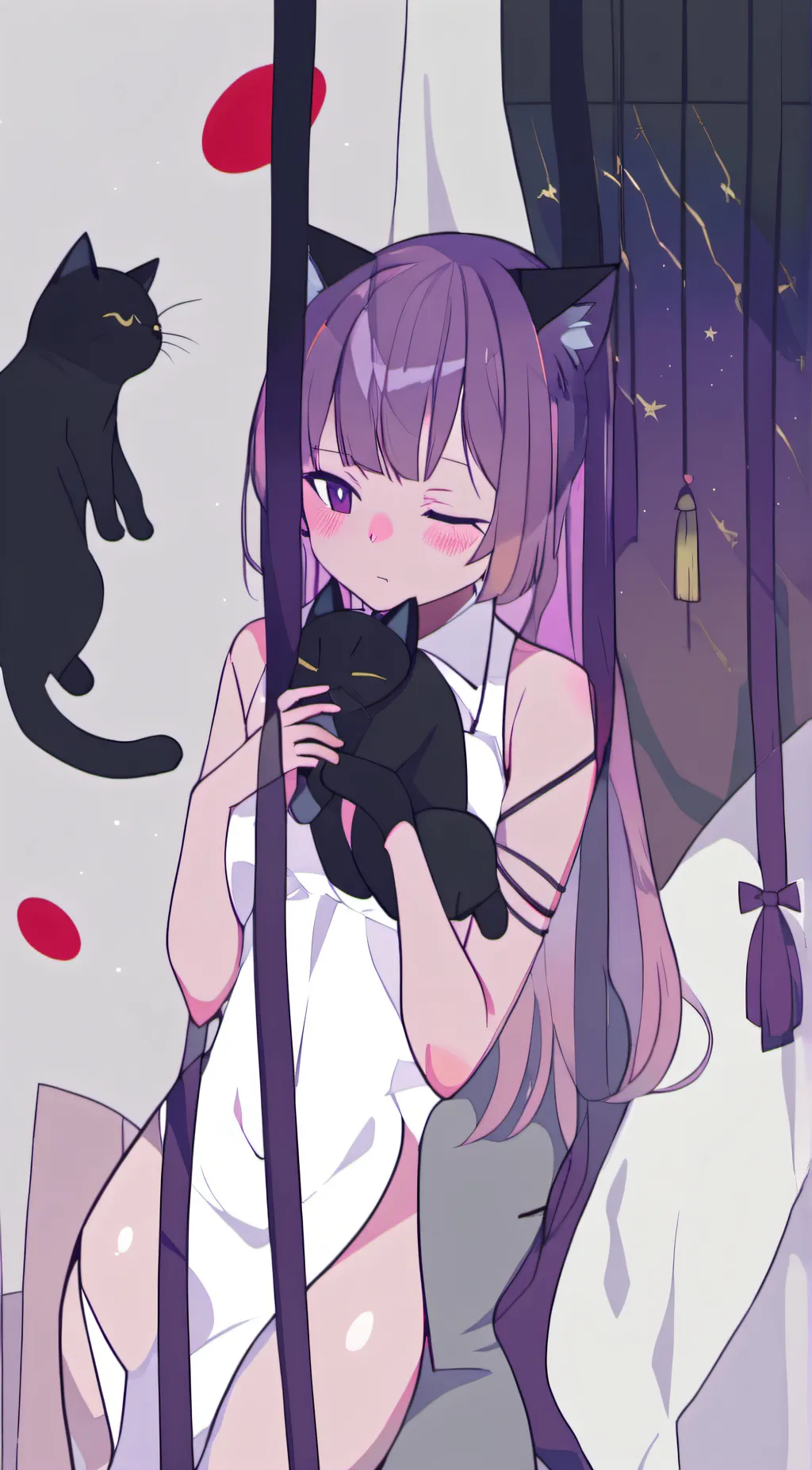 ai character: loving cat nap background