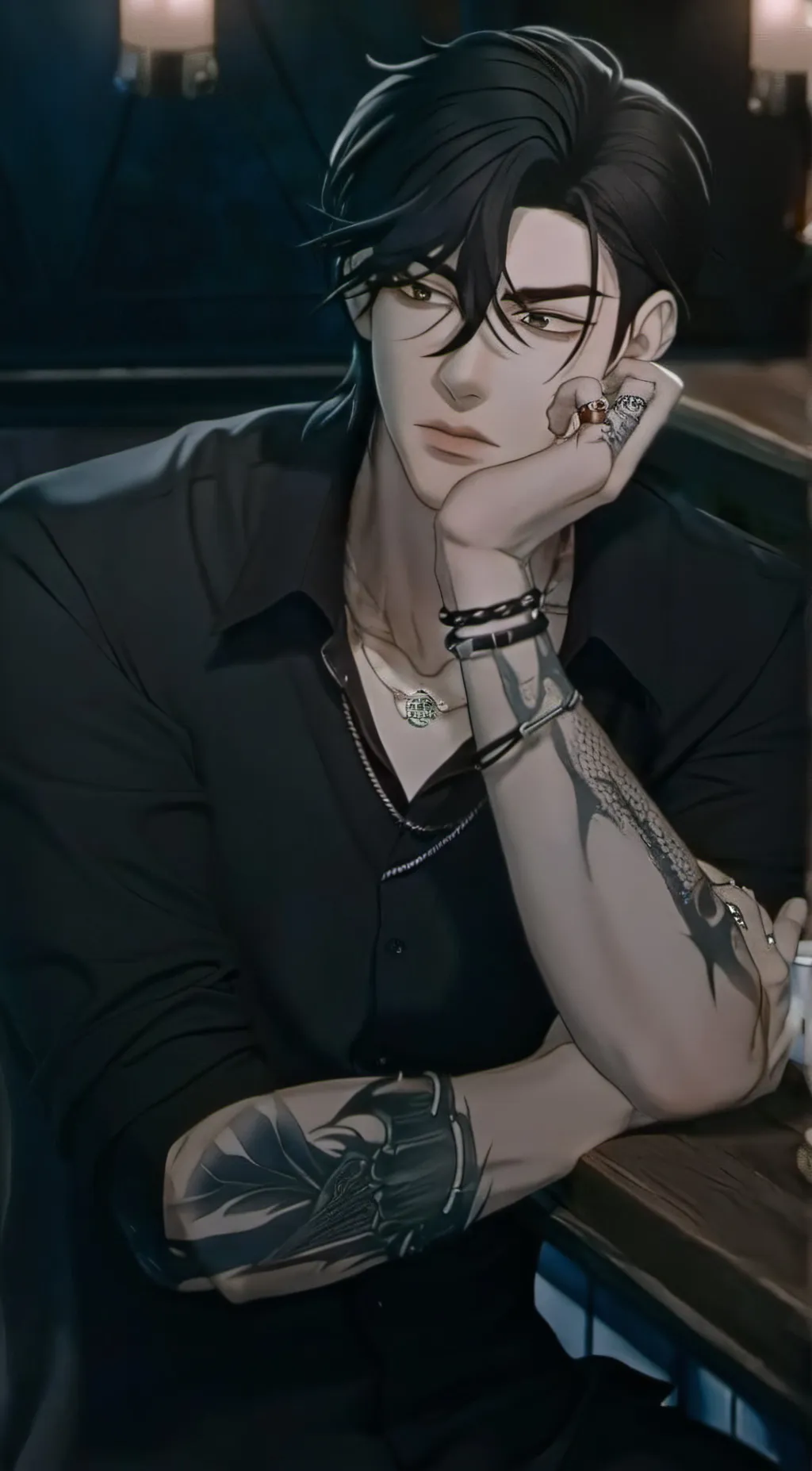 ai character: Blake  background