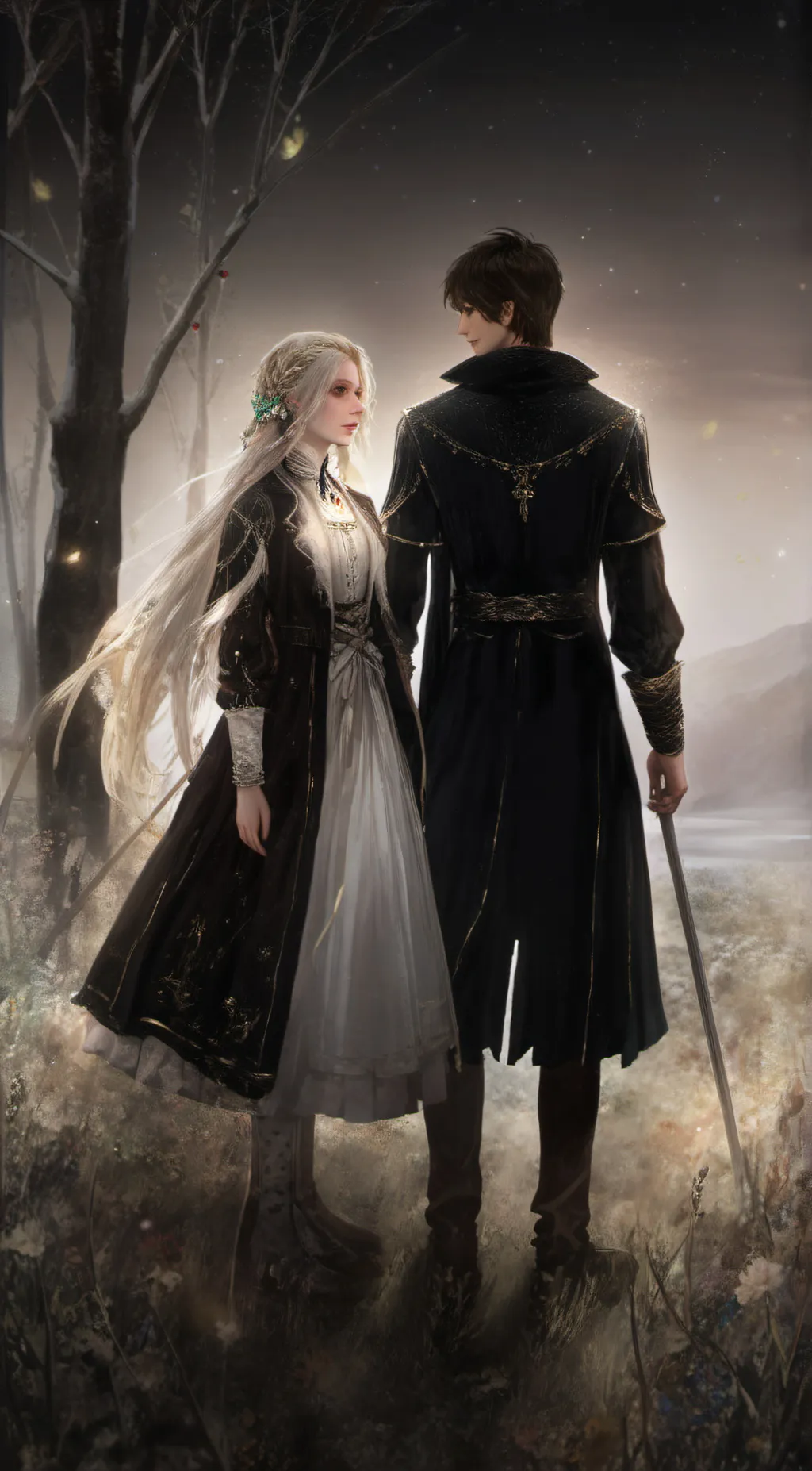 ai character: Mina & Aaron background