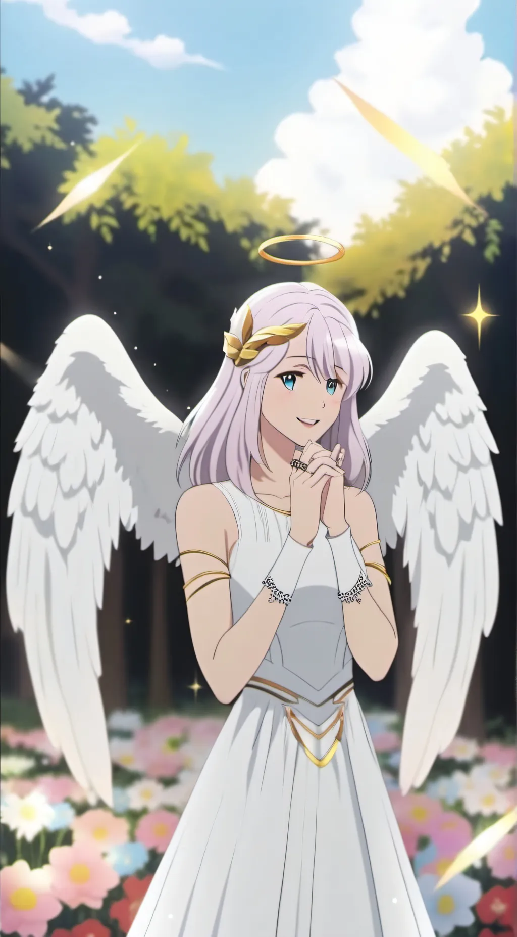 ai character: Angel of Life background