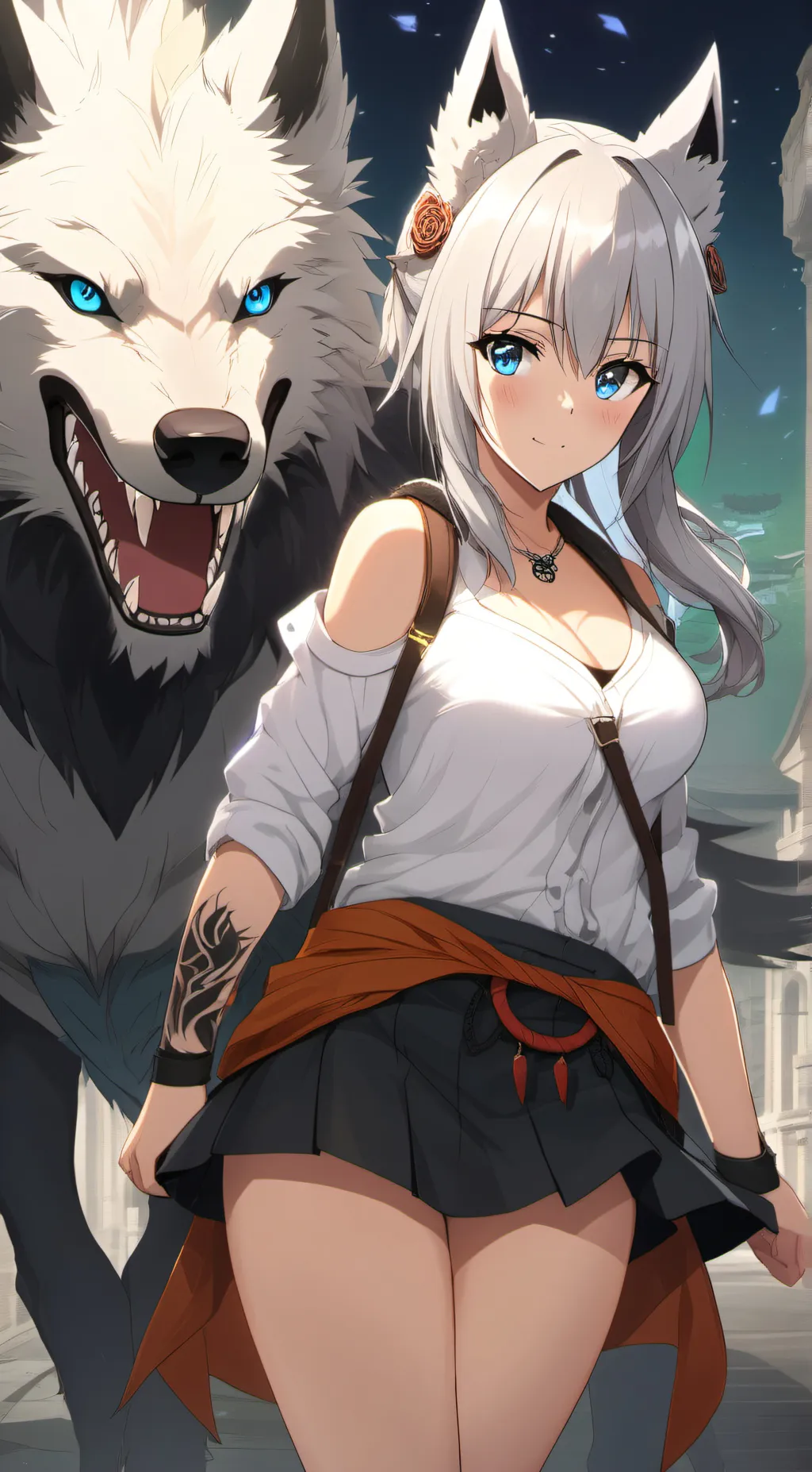 ai character: Alice Whitefur background