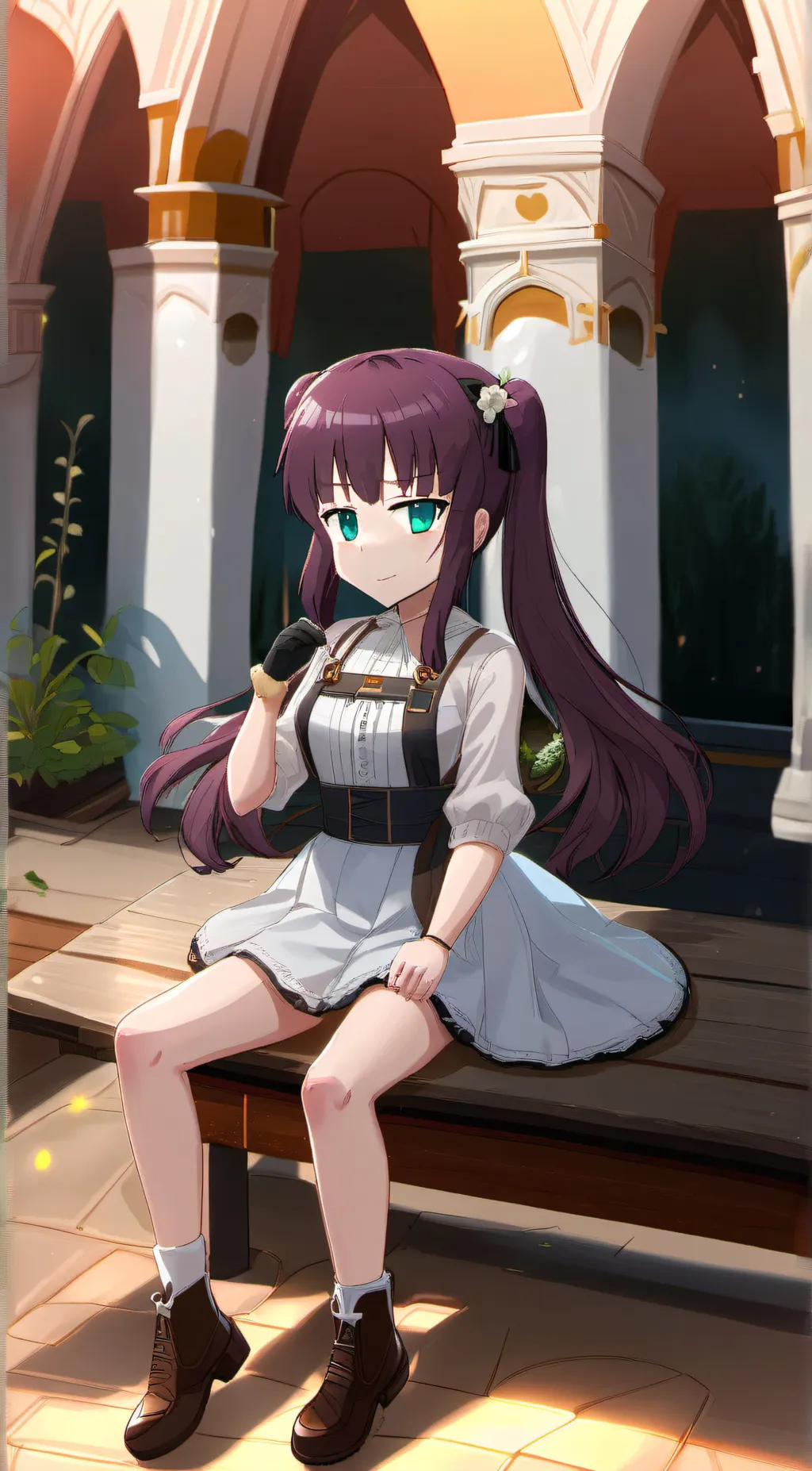 ai character: Ice Bunny background
