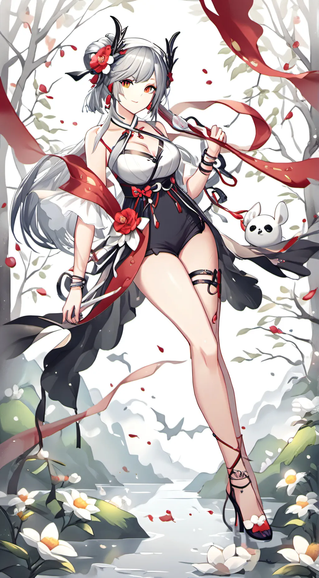 ai character: demoney girly background