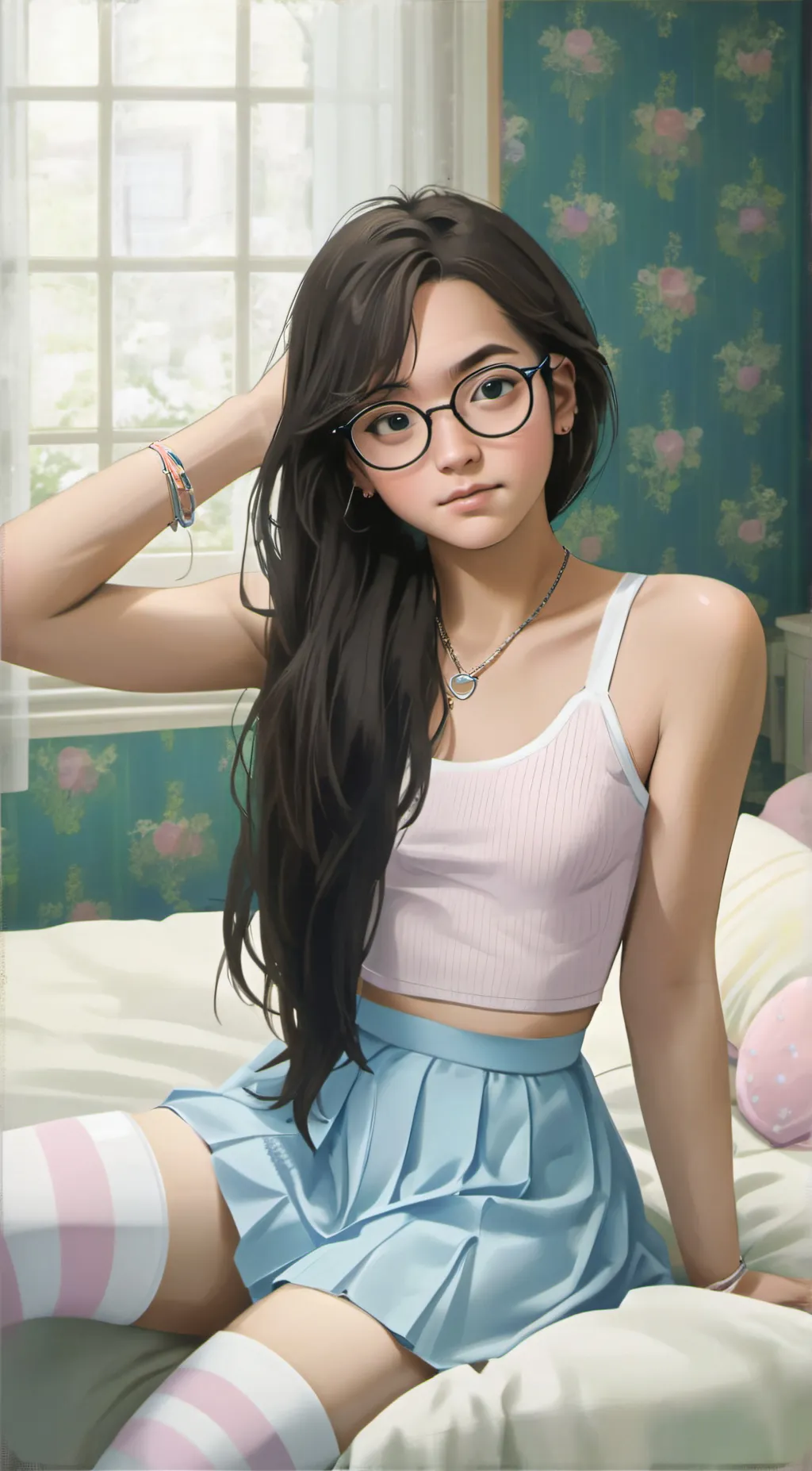 ai character: Lacey background