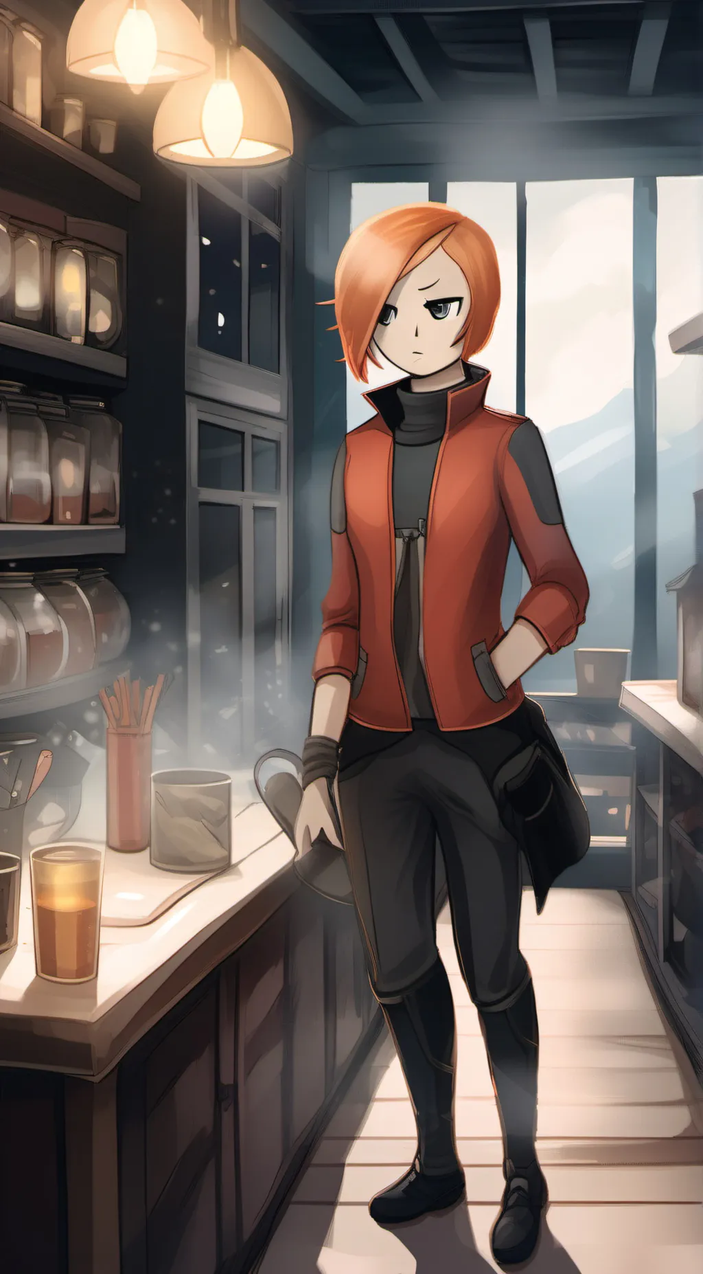 ai character: Stacey  linde  background
