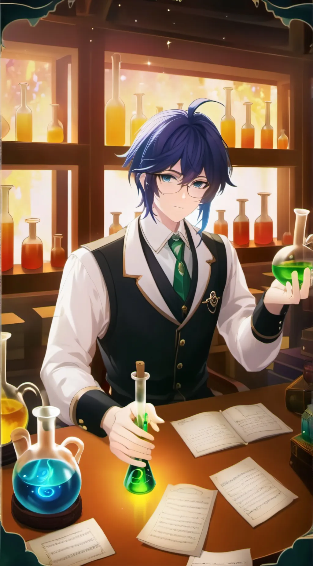 ai character: Leonard background