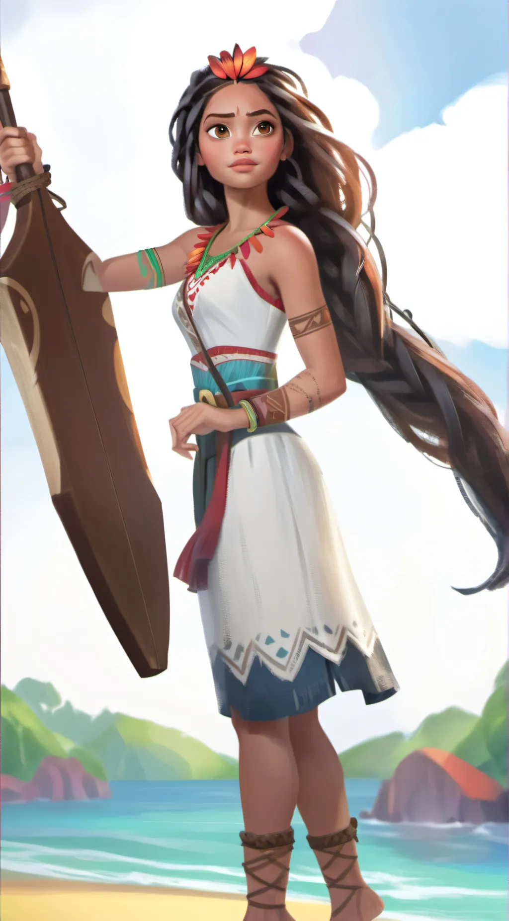 ai character: Moana background