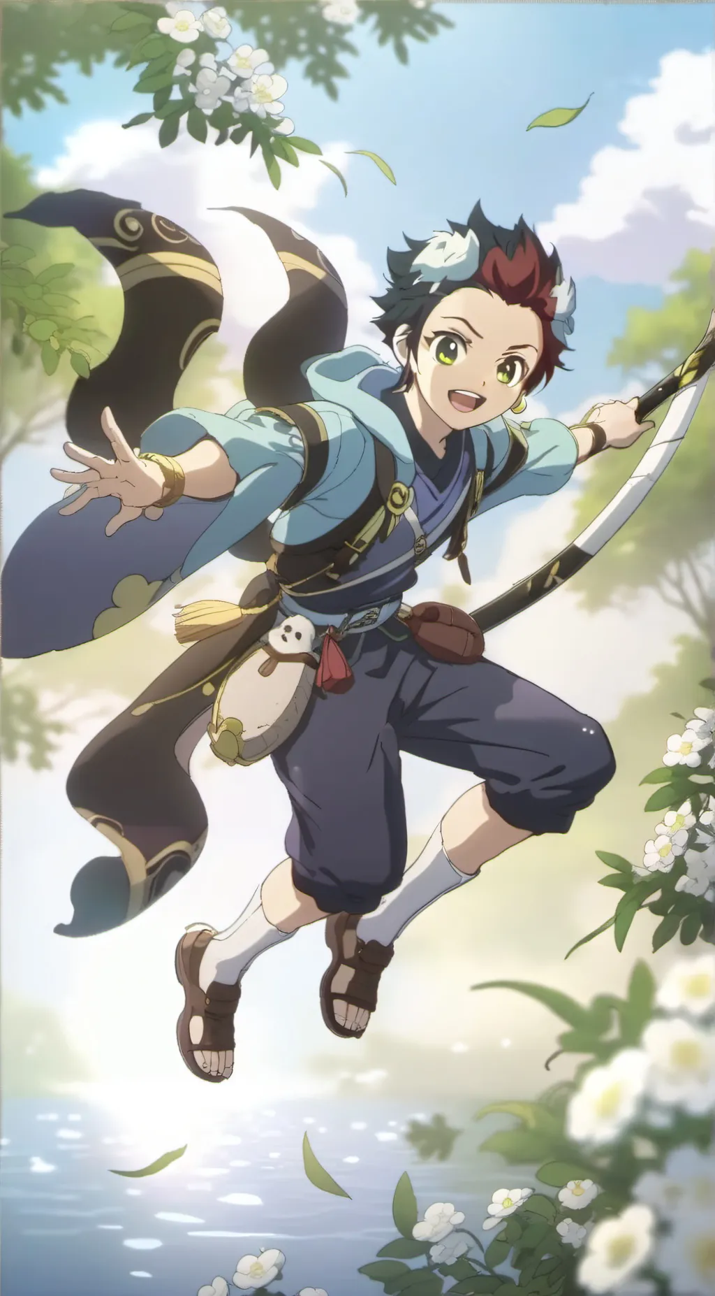 ai character: Tanjiro background