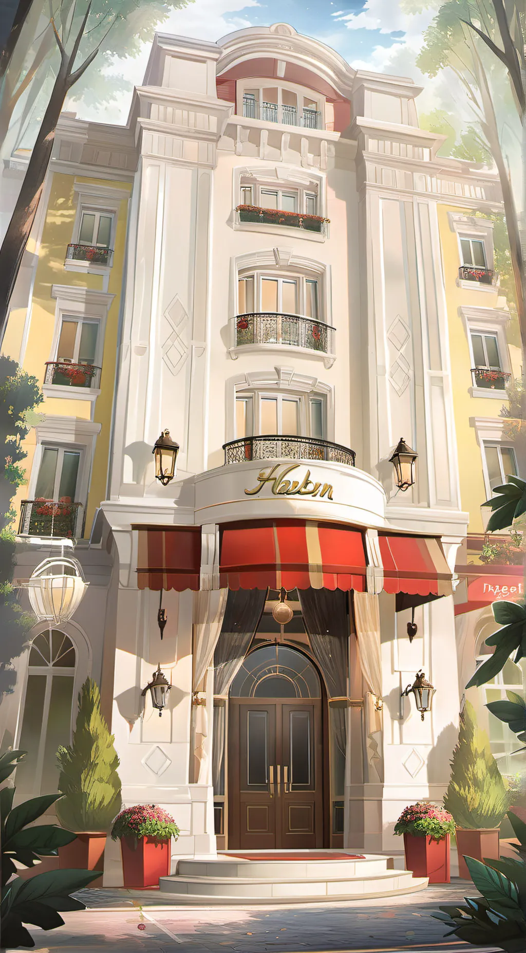 ai character: Hazbin Hotel background