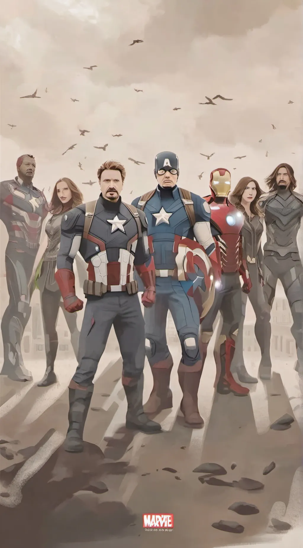 ai character: Avengers background