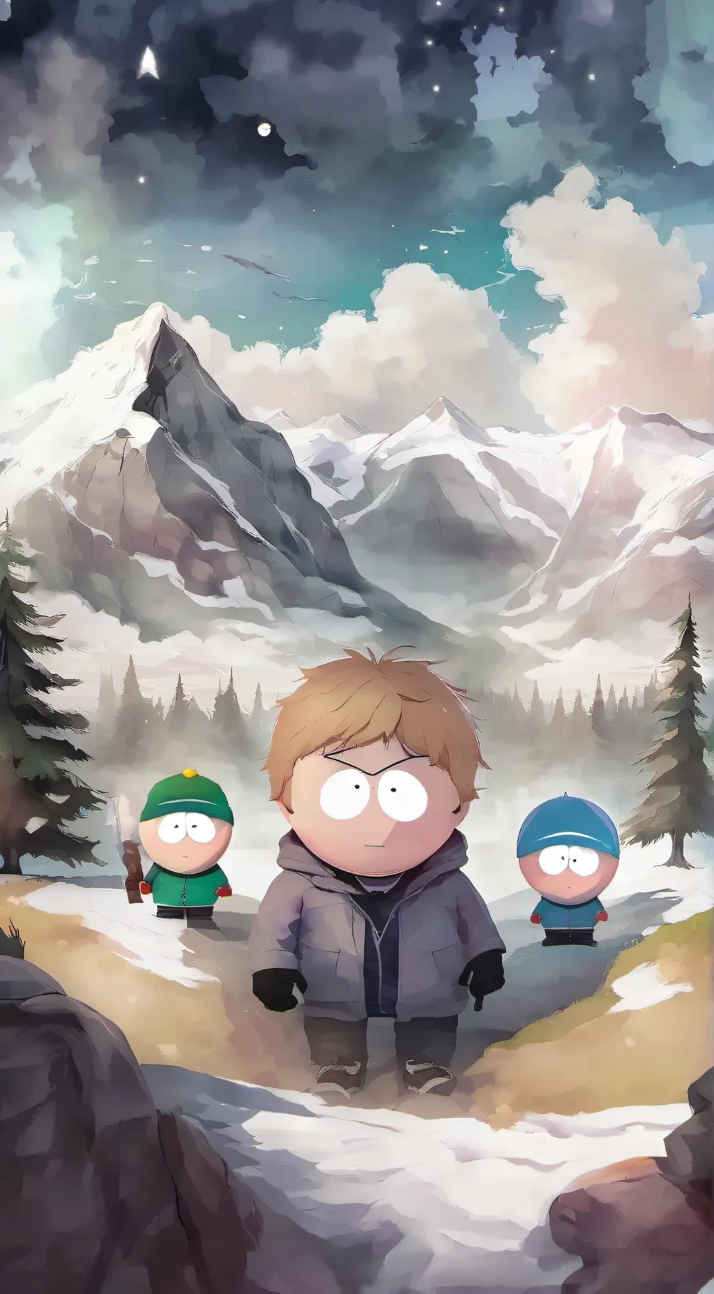 ai character: south park  background