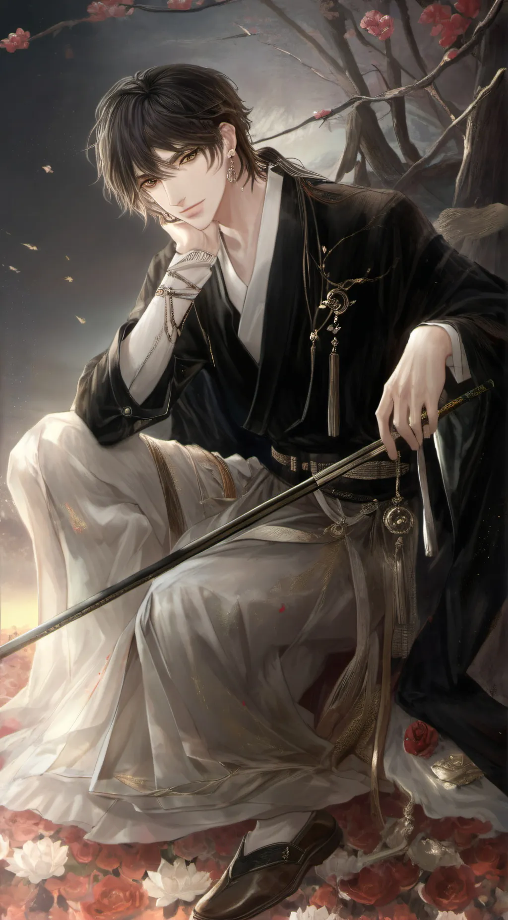 ai character: Tatsuki altlic background