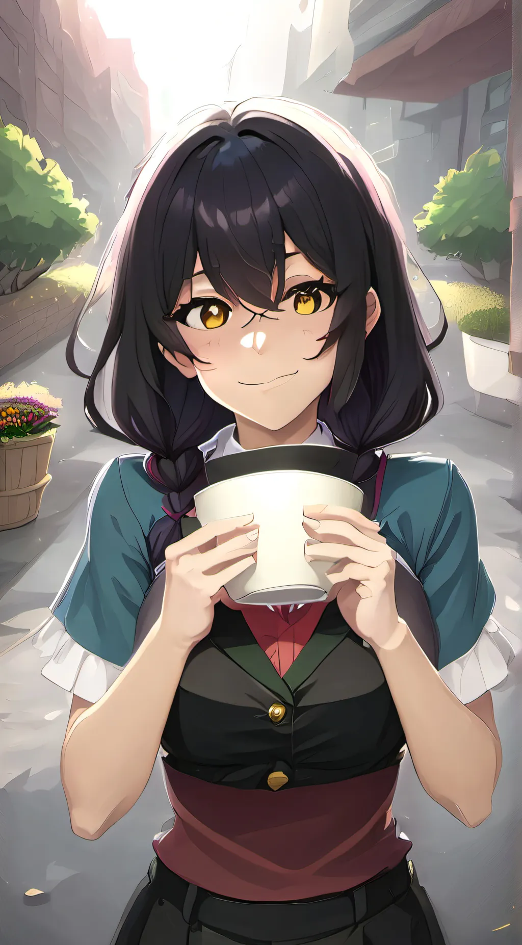 ai character: mha powerful girl background