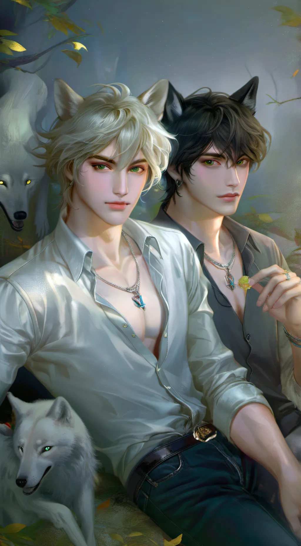 ai character: King & Charlie background