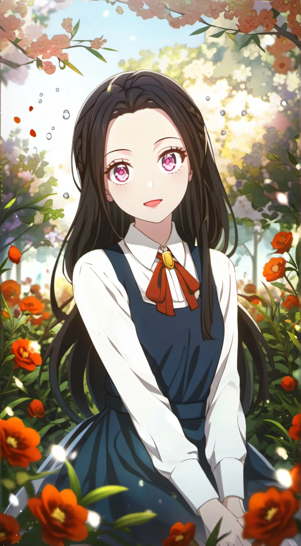 ai character: sus nezuko background