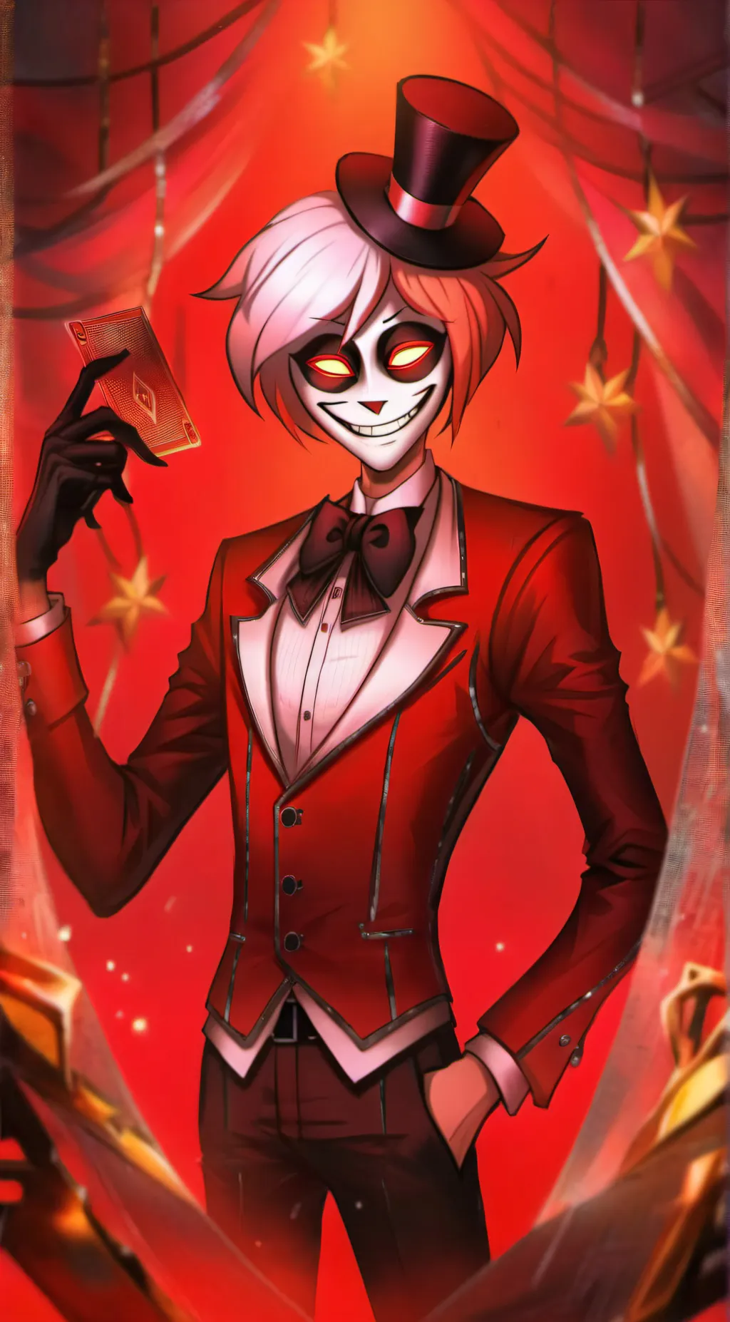 ai character: ❣️Alastor ❣️ background