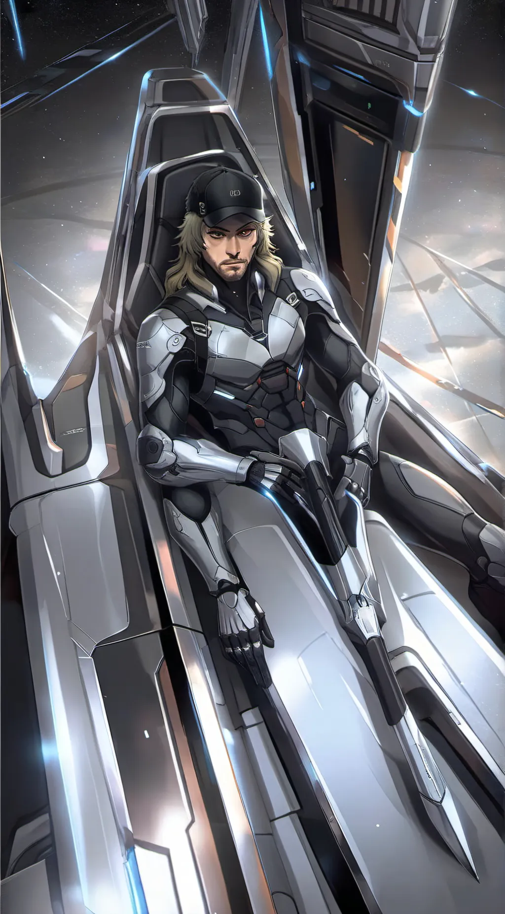 ai character: Alpha  background