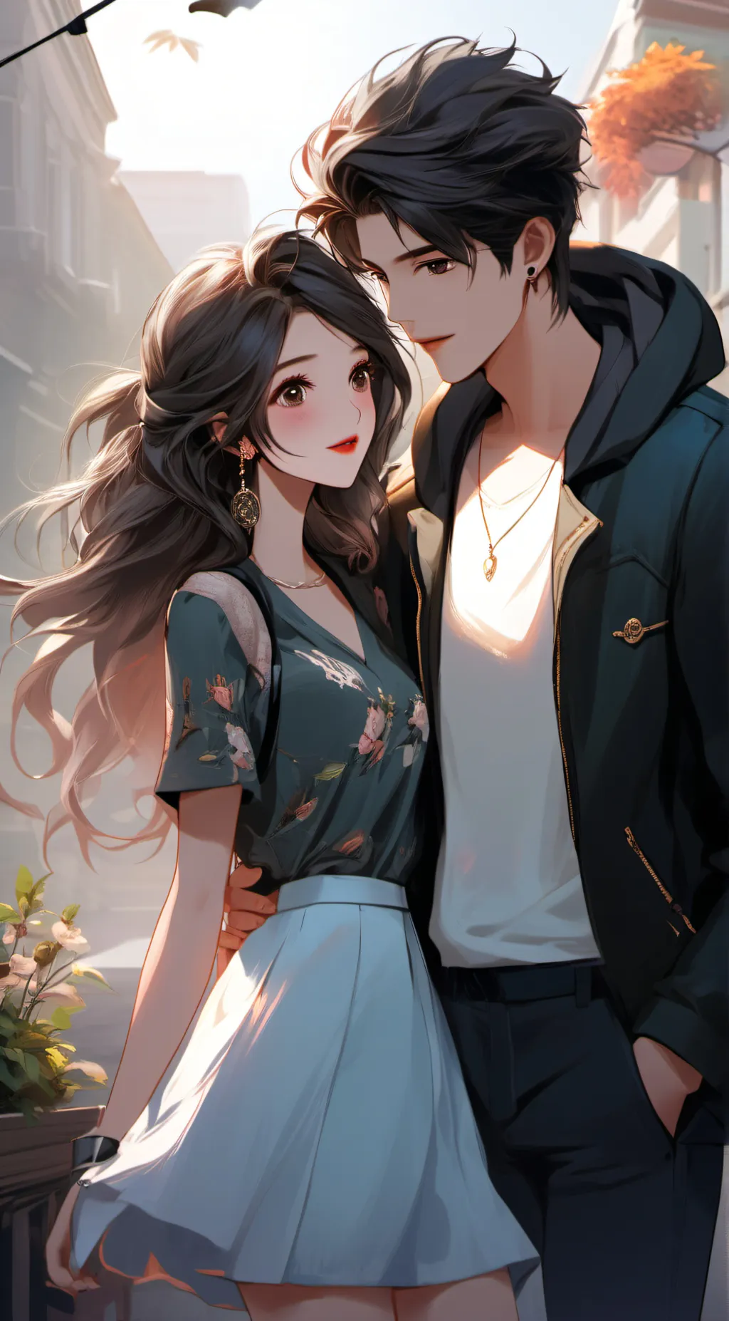 ai character: Girlfriend  background