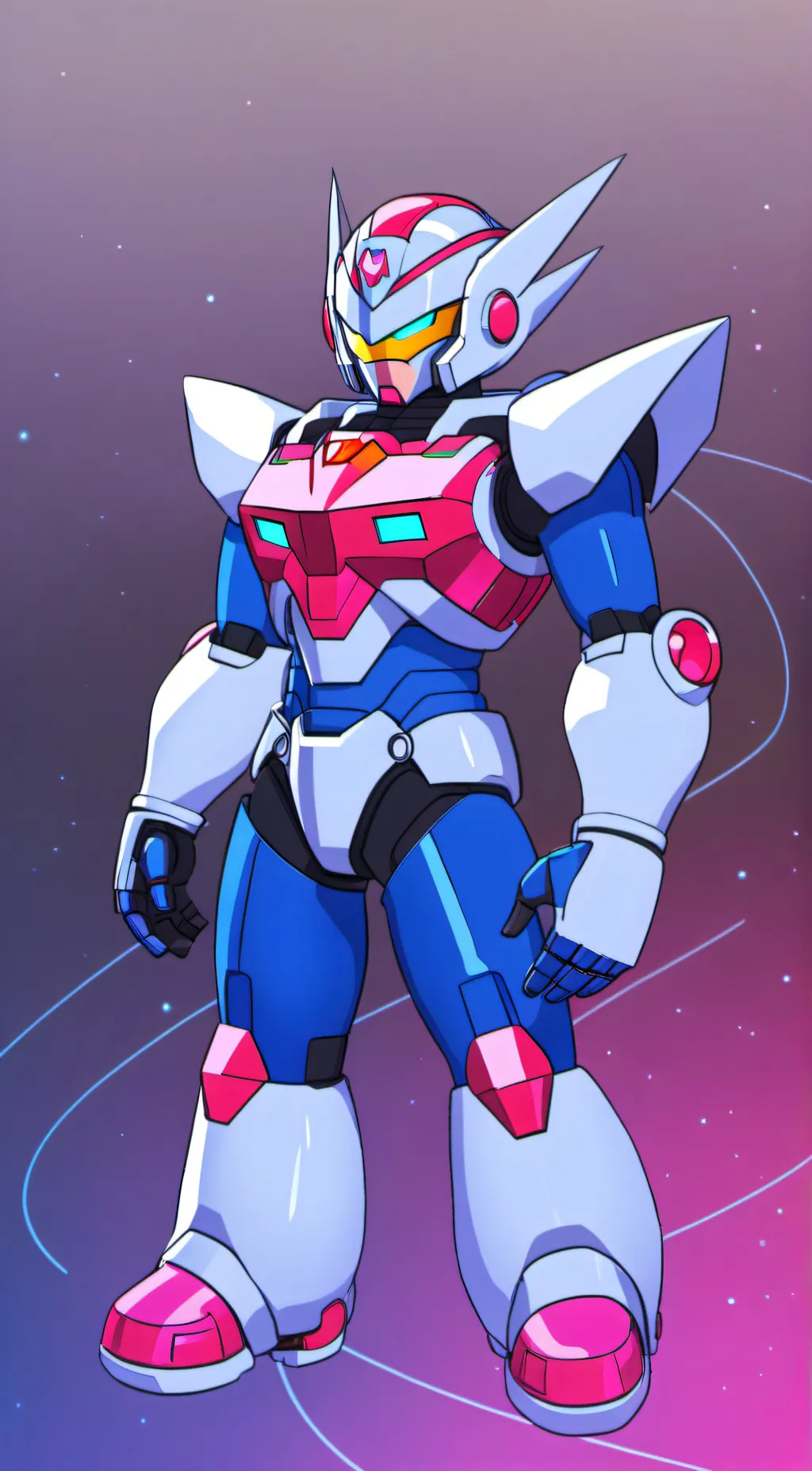 ai character: Freeze man background