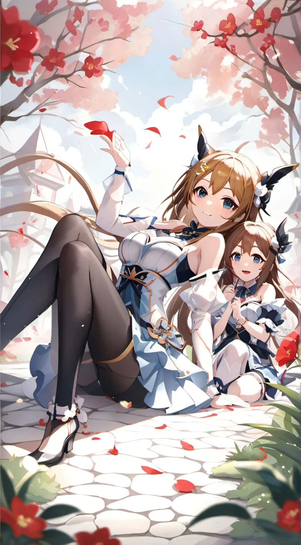 ai character: rose and dayzy background