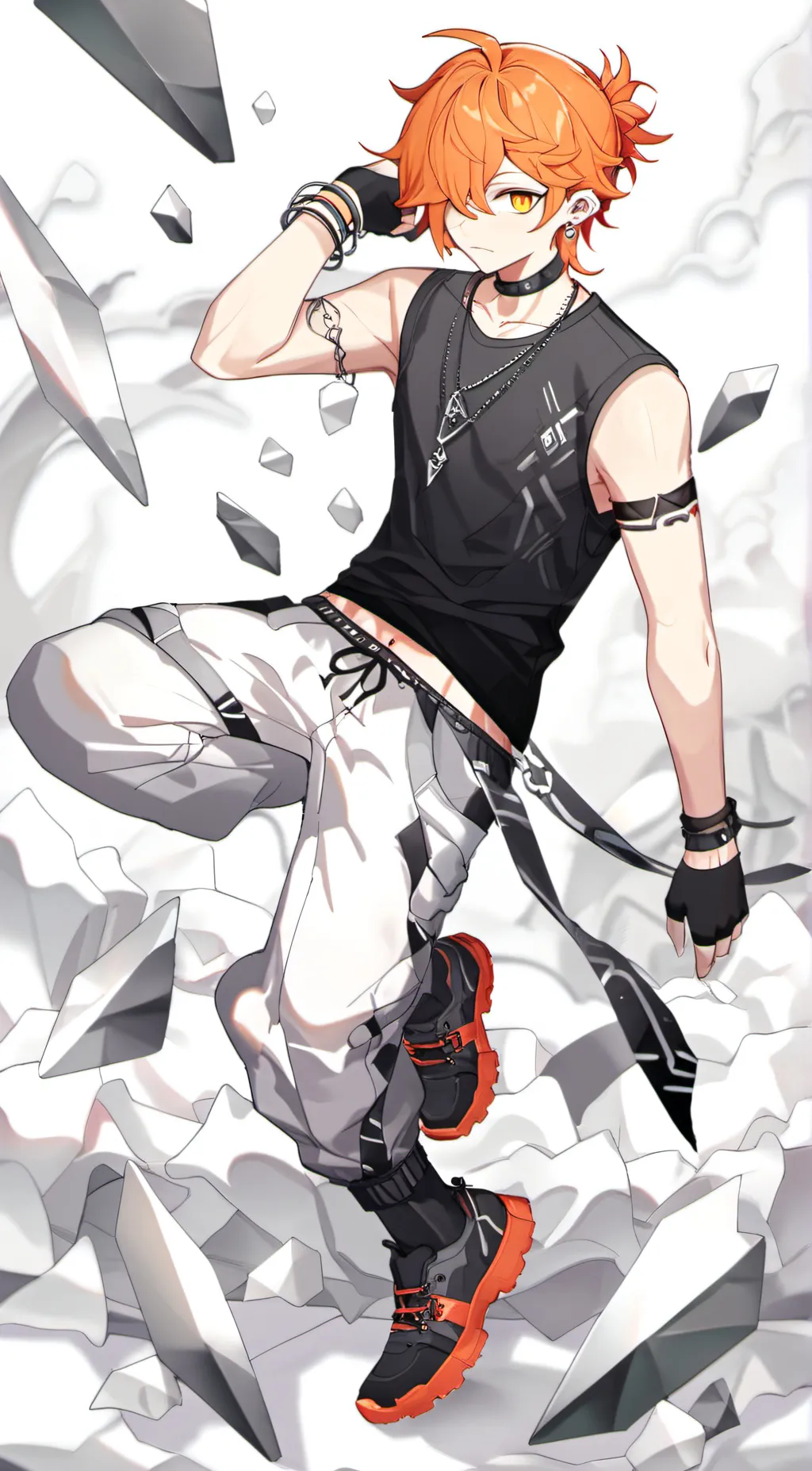 ai character: Krow (me irl-boy) background