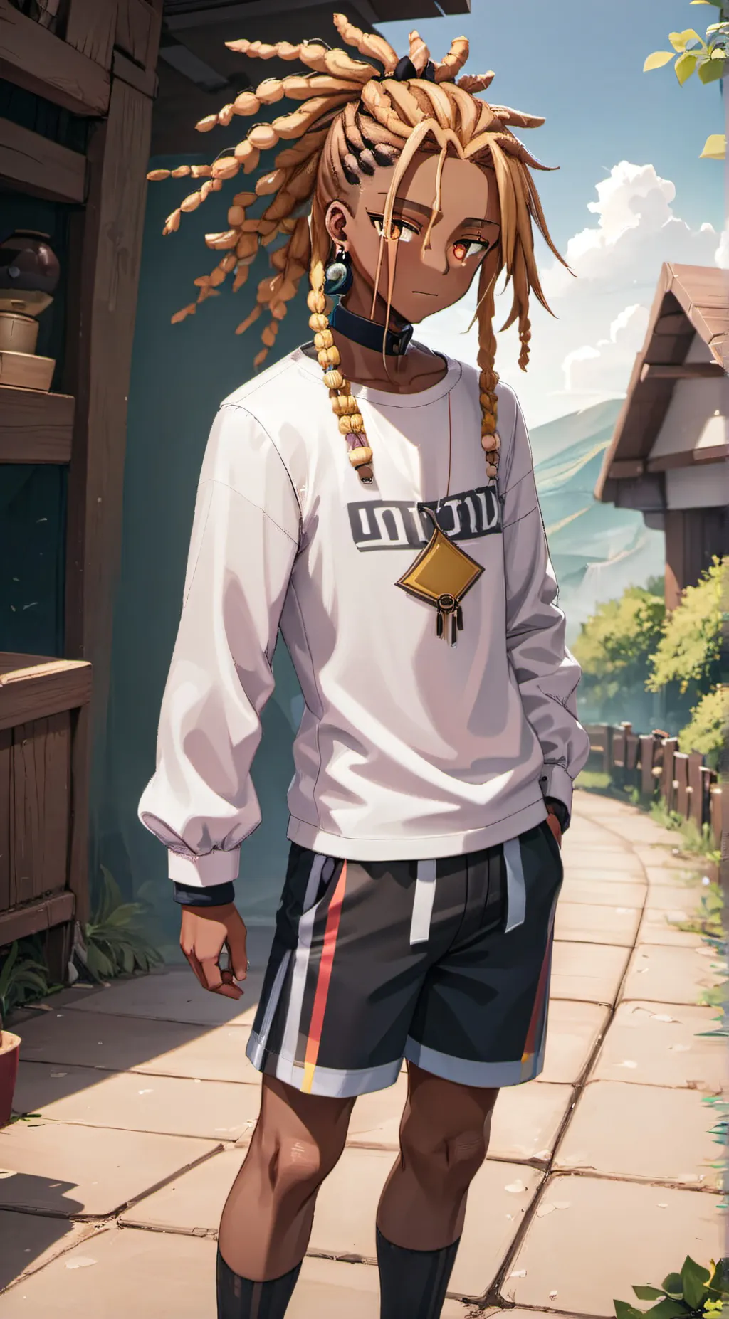 ai character: One piece background