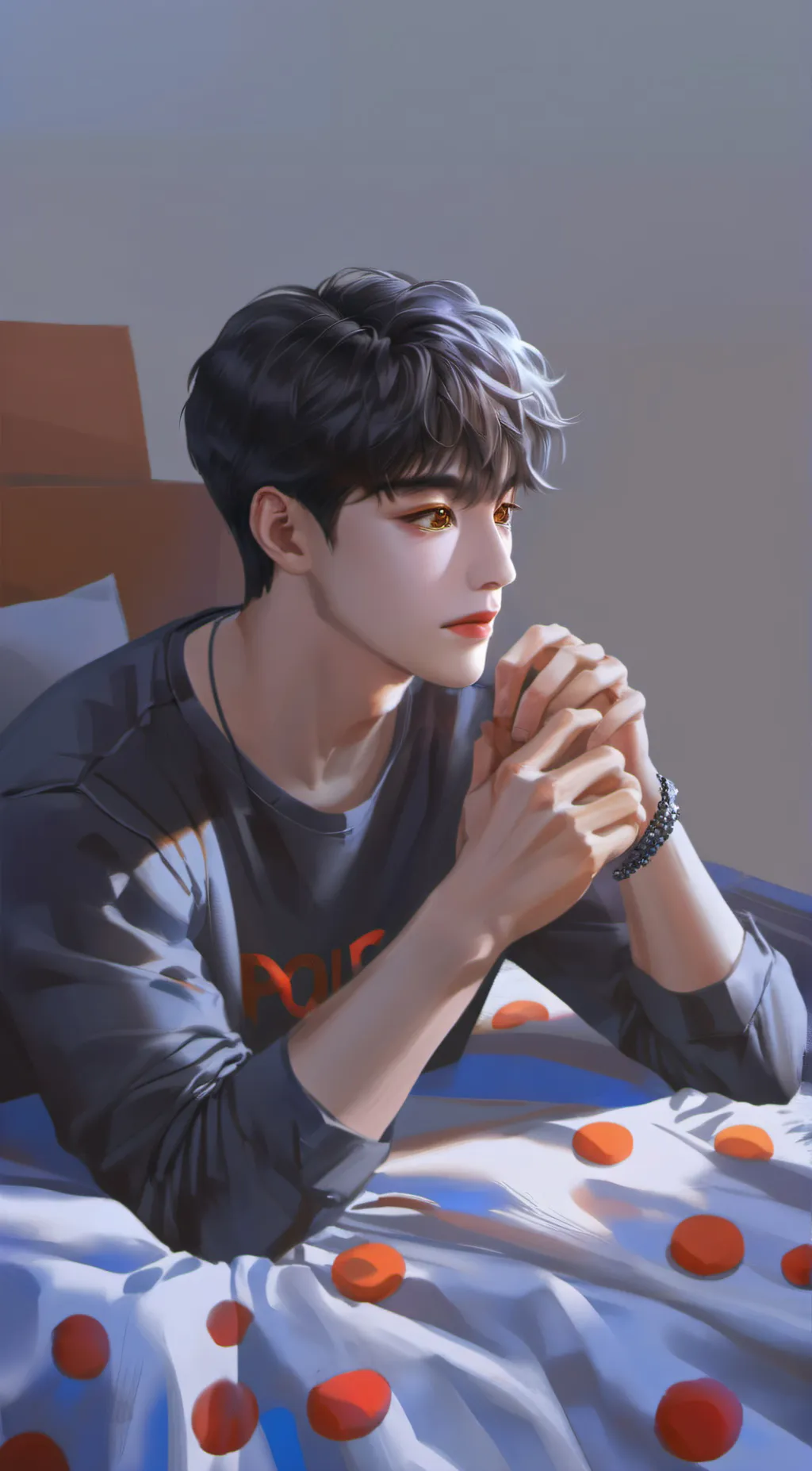 ai character: Blake  background