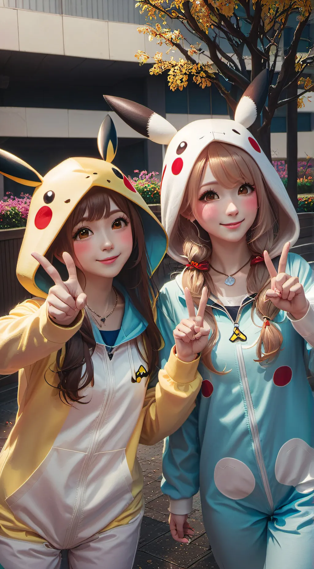 ai character: Konika & Maliko background