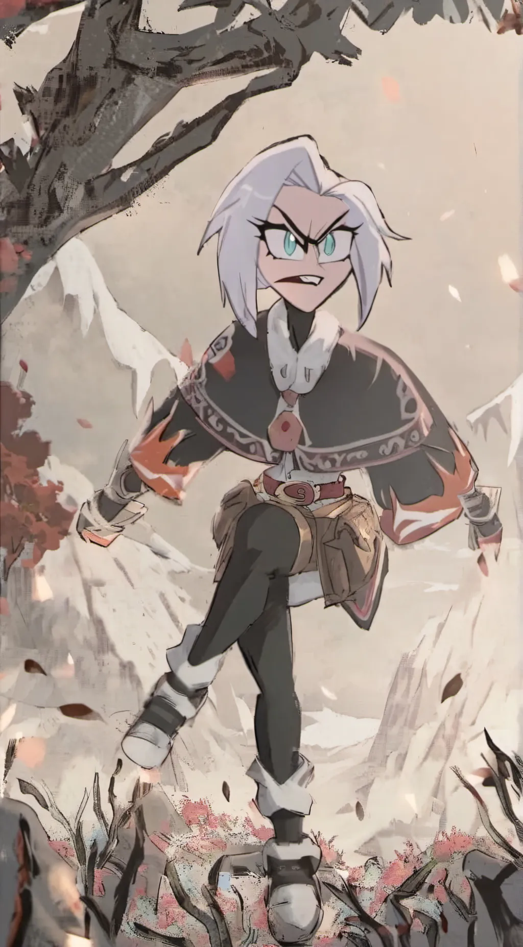 ai character: Lute hazbin hotel background