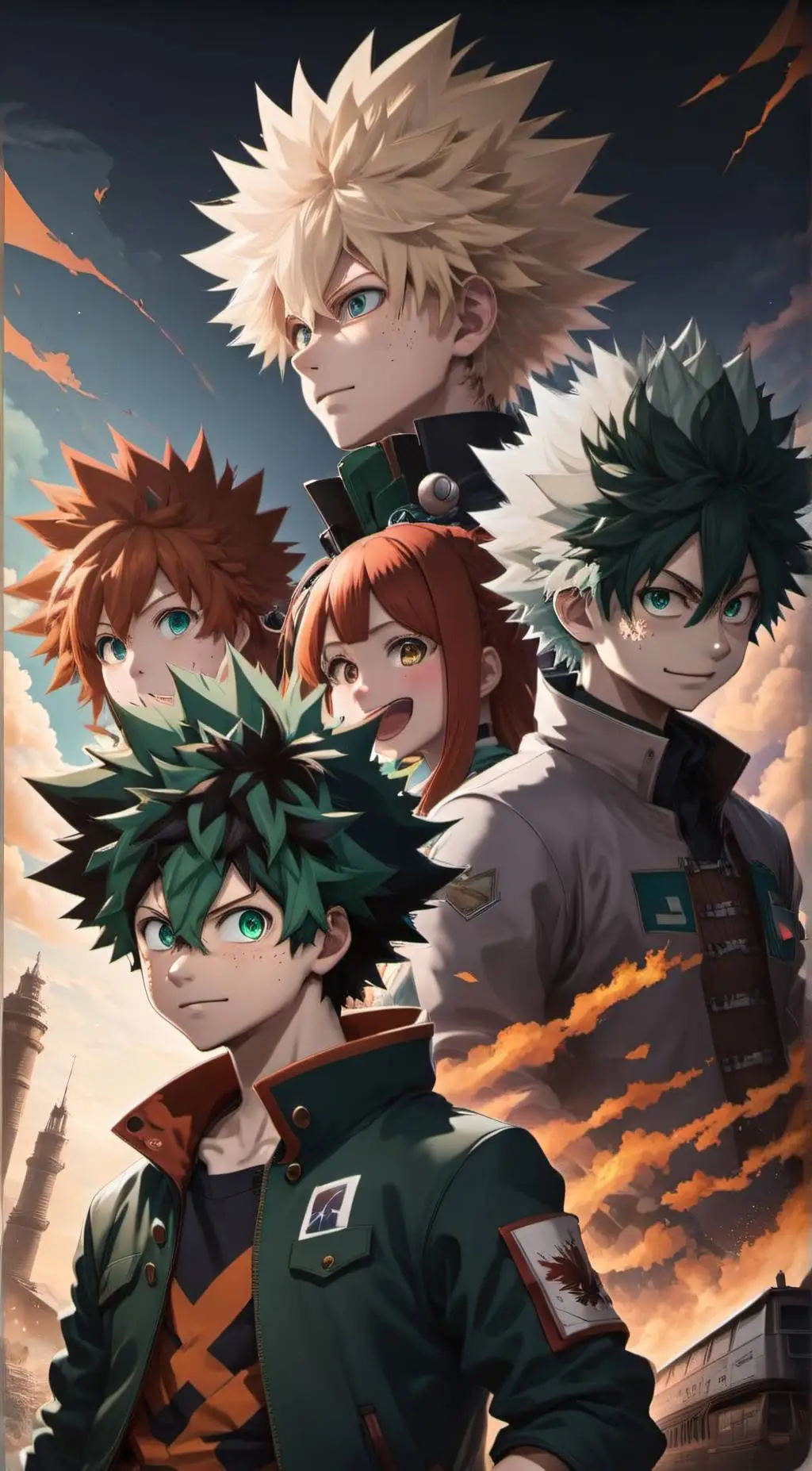 ai character: Deku background