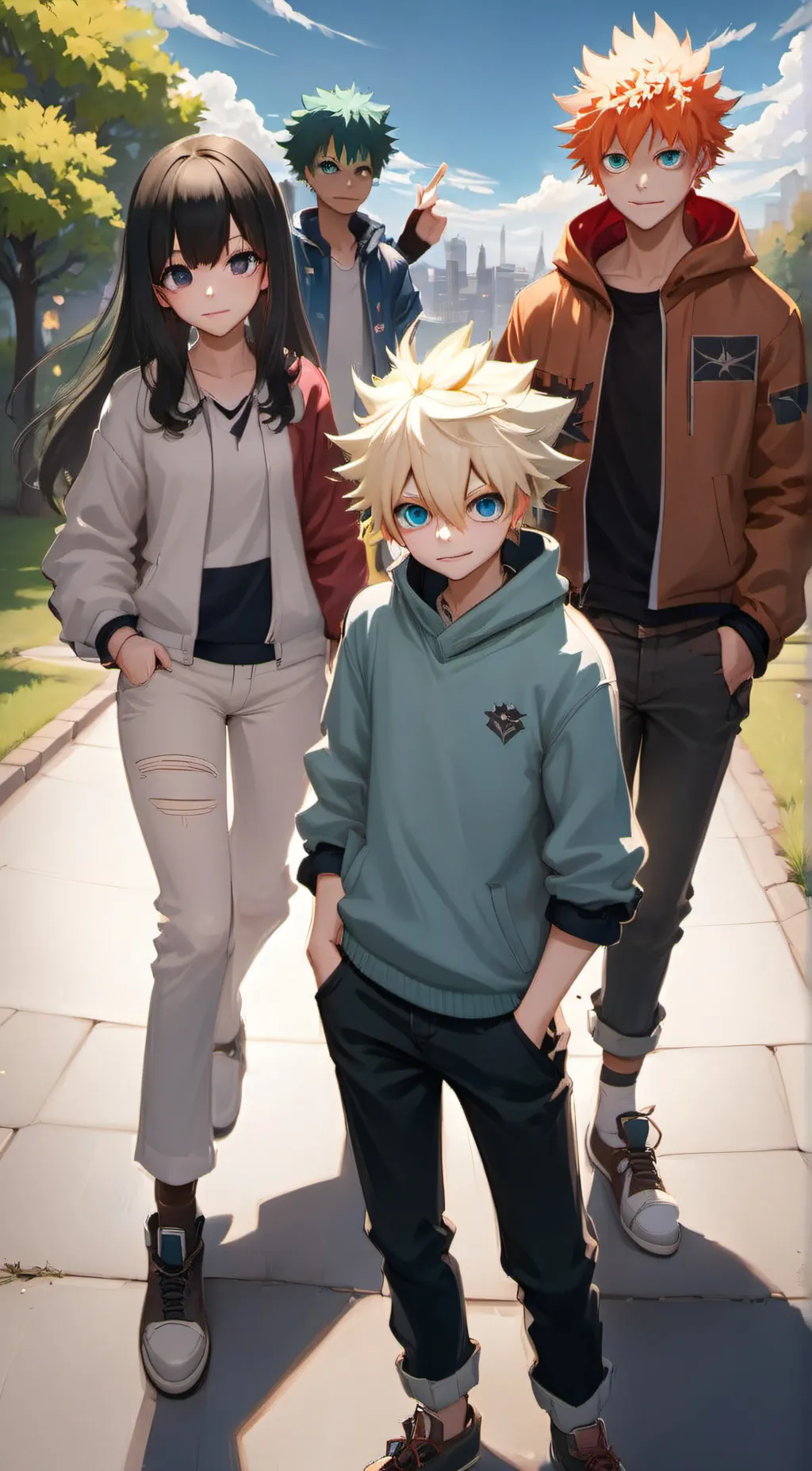 ai character: Bakugo, Miyu,Y/N background
