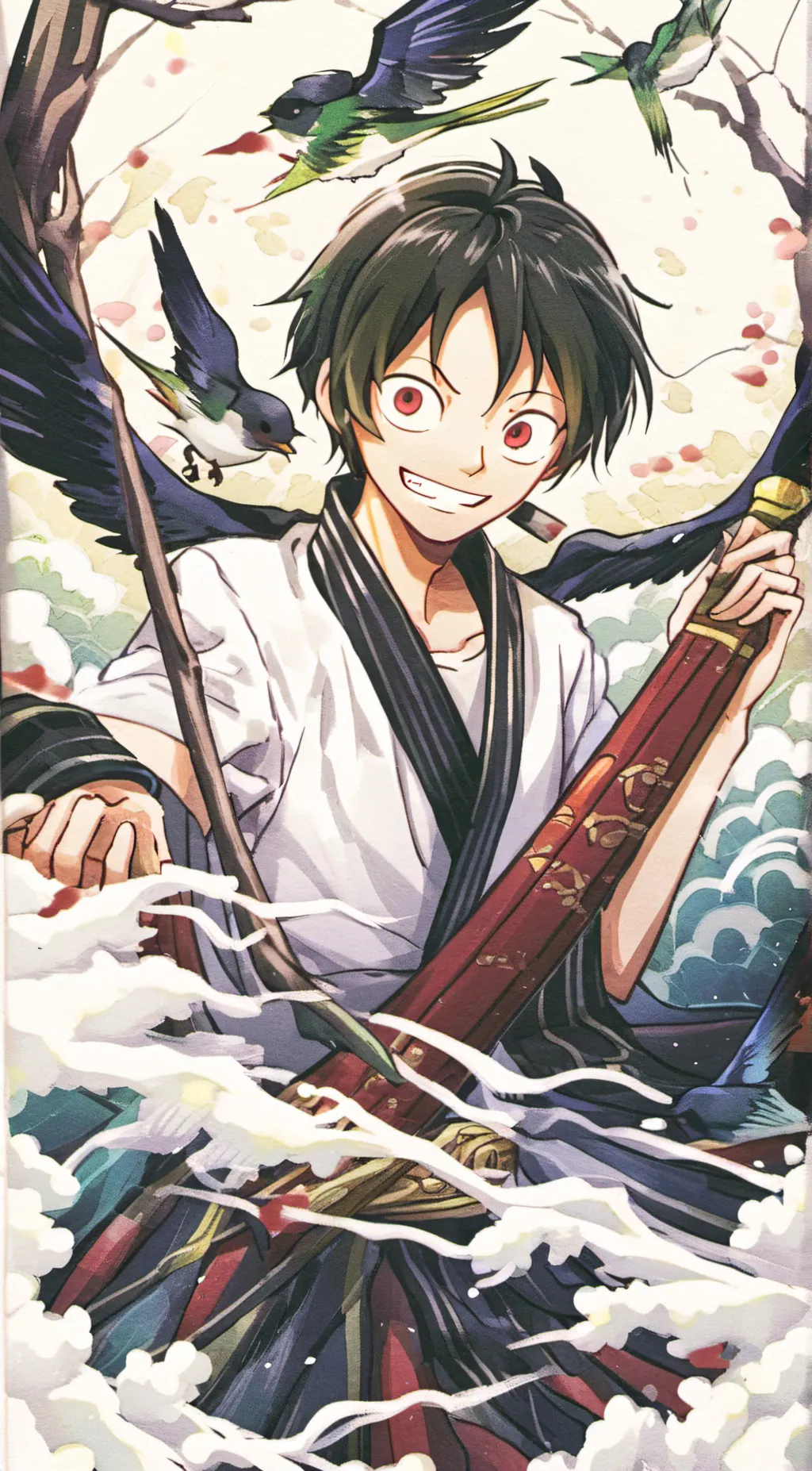 ai character: luffy background