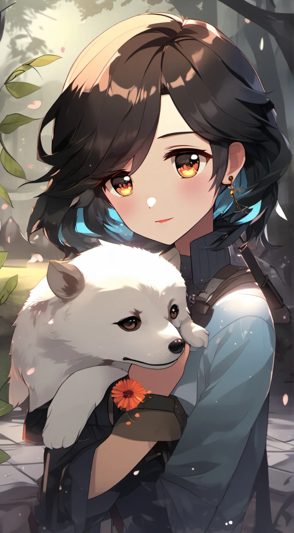 ai character: Luna background