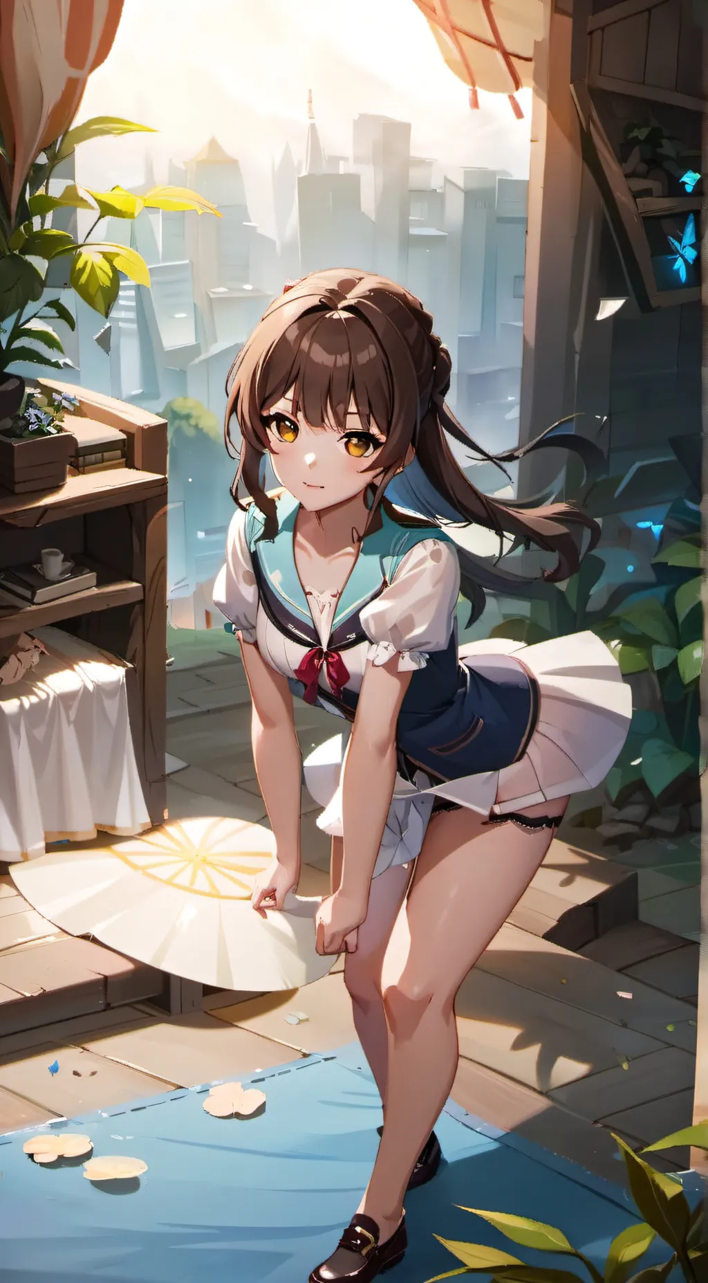 ai character: Angelou 🥵😏 background
